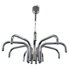 Angelo Brotto Esperia Luci Lampadario 19 Luci Design Modernariato