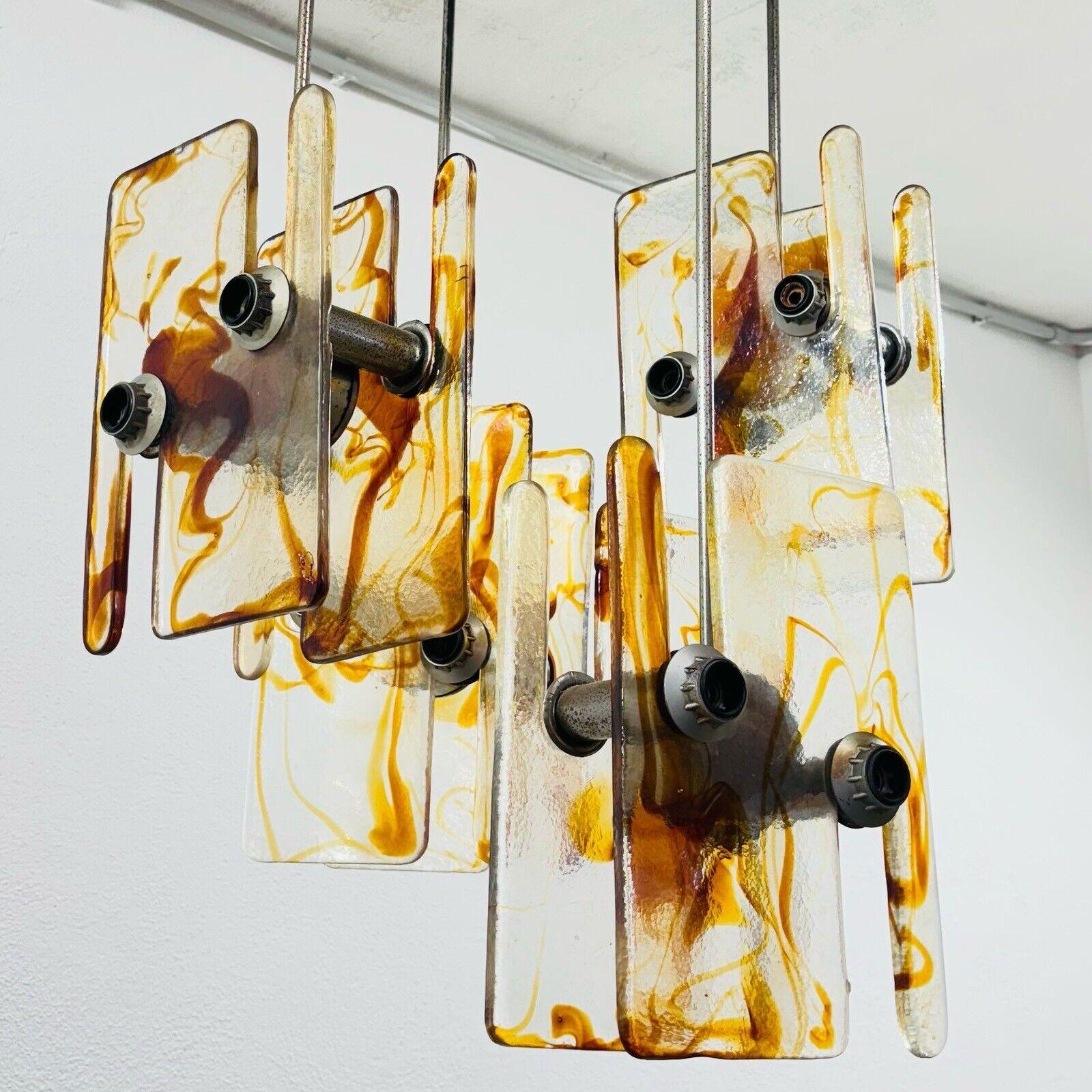 Late 20th Century Angelo Brotto Esperia Style Chandelier 16 Lights Design 1970's For Sale
