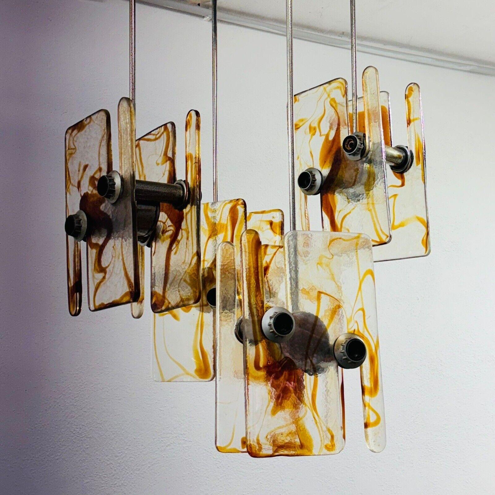 Angelo Brotto Esperia Style Chandelier 16 Lights Design 1970's For Sale 1