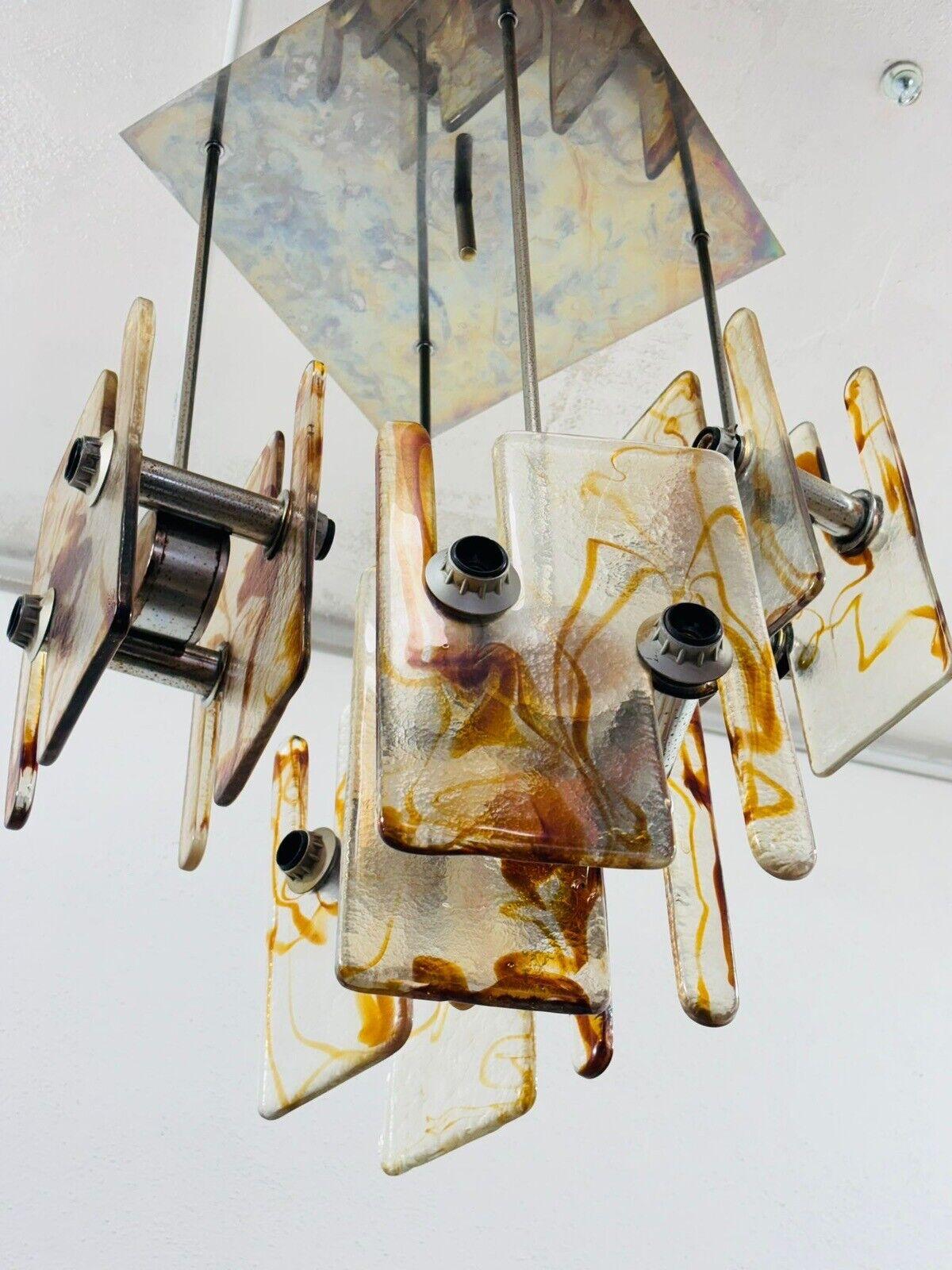 Angelo Brotto Esperia Style Chandelier 16 Lights Design 1970's For Sale 2