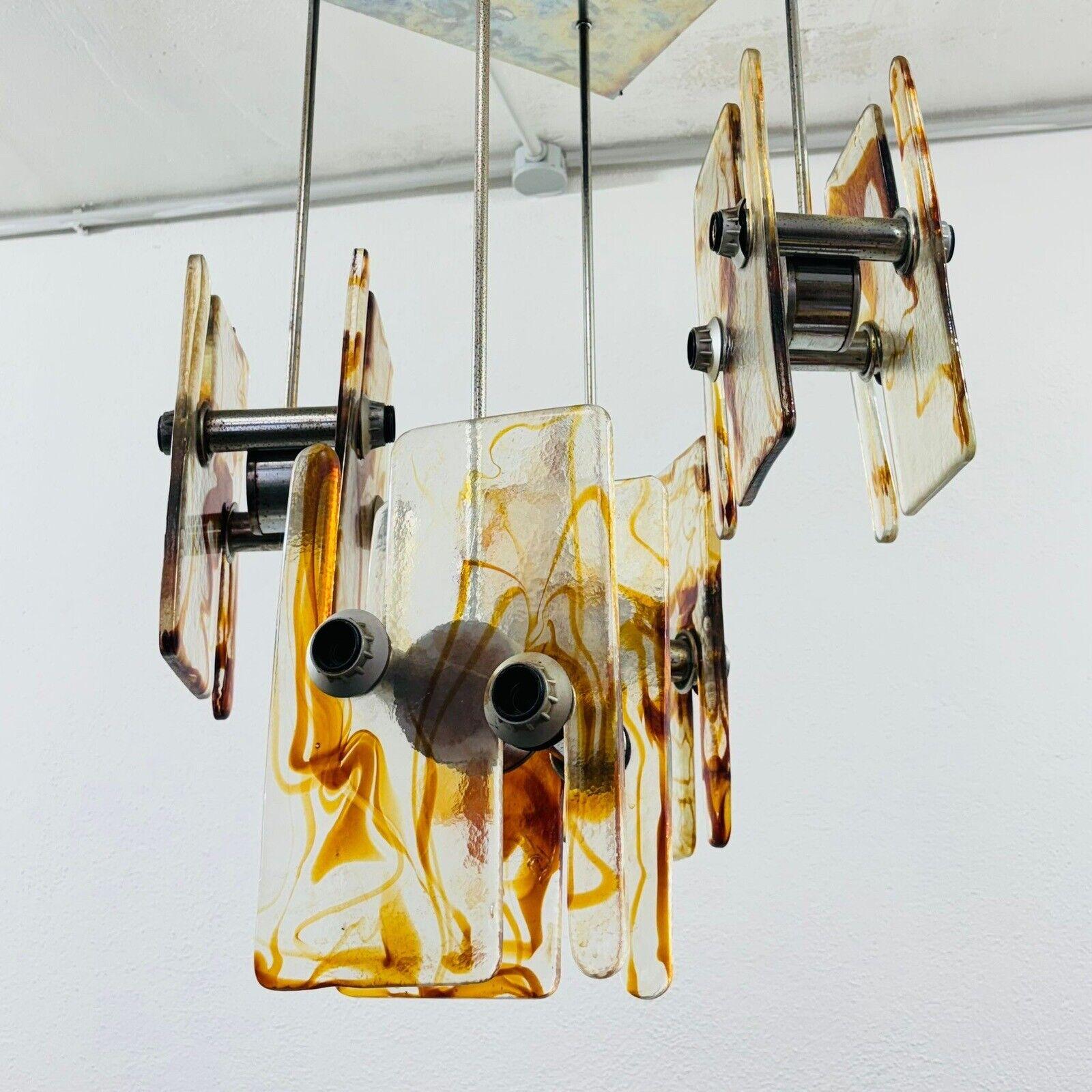 Angelo Brotto Esperia Style Chandelier 16 Lights Design 1970's For Sale 3