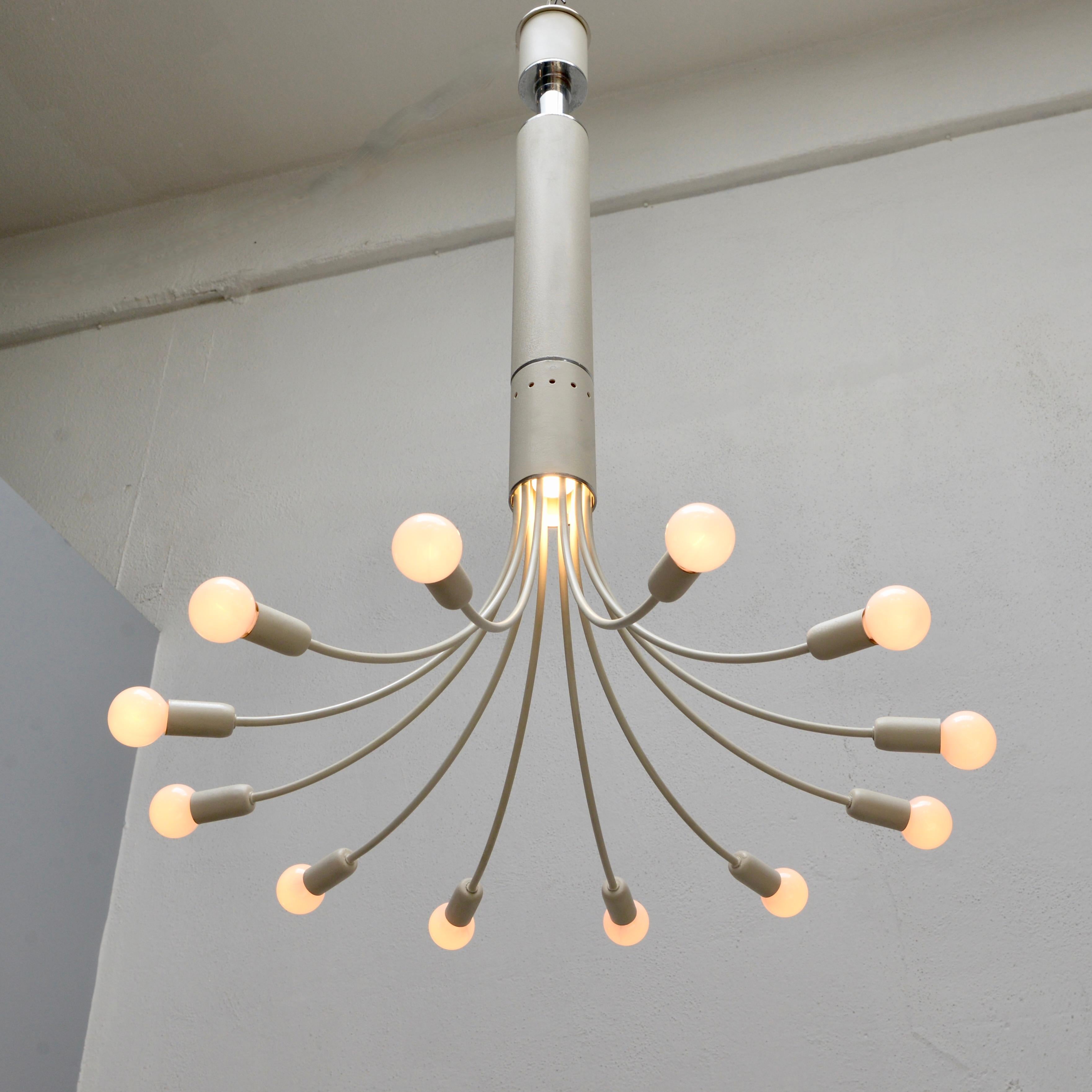 Angelo Brotto for Esperia Chandelier In Good Condition For Sale In Los Angeles, CA