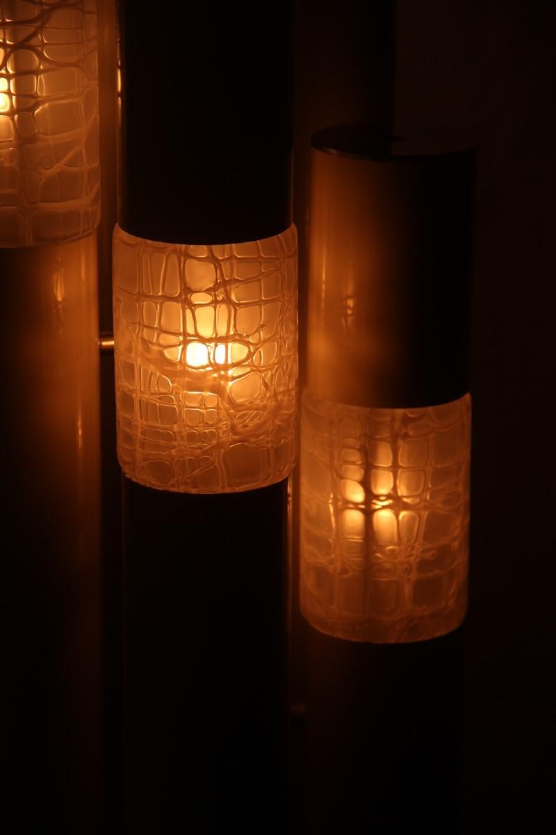 Angelo Brotto für Esperia: Stehlampe aus weißem Chrom, italienisches Design aus der Mitte des Jahrhunderts im Angebot 12