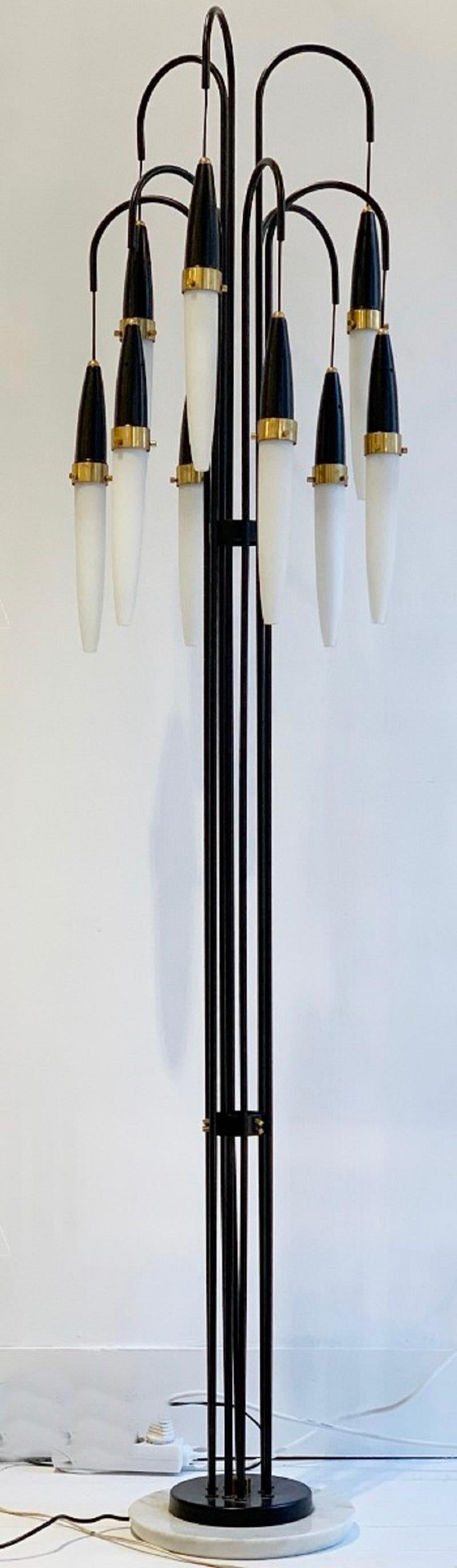 Metal Angelo Brotto for Esperia Italian Floor Lamp, 1950s