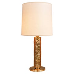 Angelo Brotto for Esperia ´Margot´ Table Lamp in Cast Bronze and Walnut