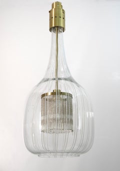 Angelo Brotto Mid-Century Modern Murano Glass Pendant Chandelier by Esperia, 70s