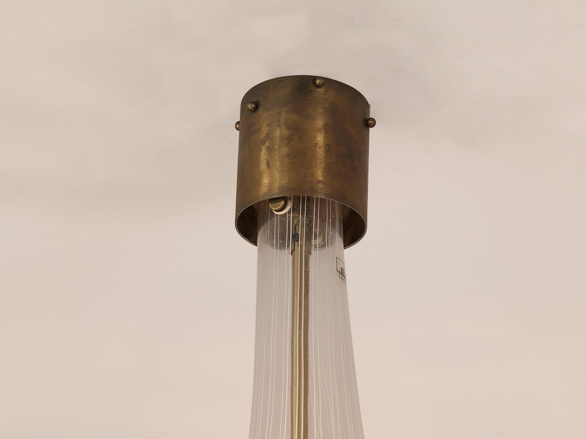 Angelo Brotto Pendant in Murano Glass In Good Condition For Sale In Waalwijk, NL