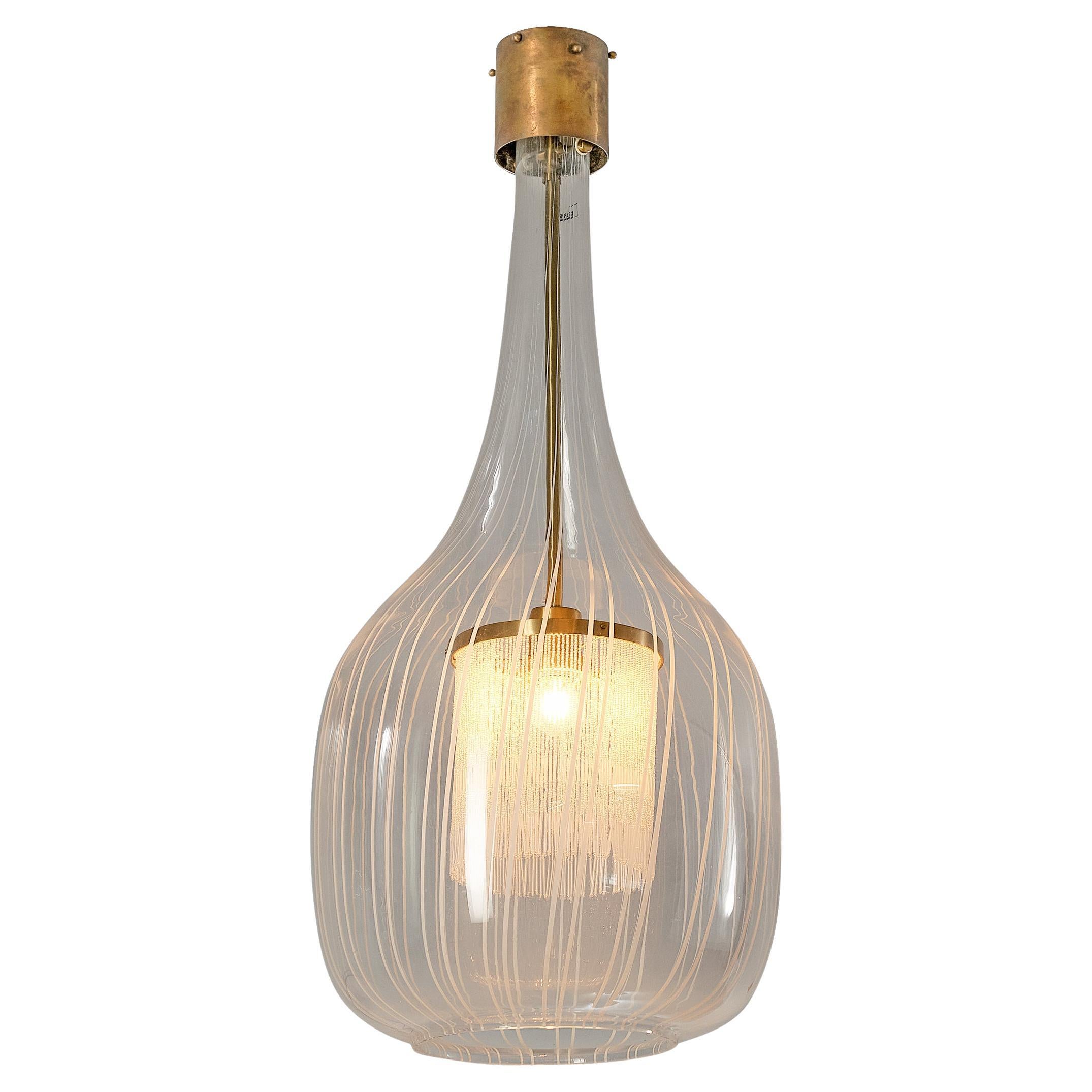 Angelo Brotto Pendant in Murano Glass For Sale