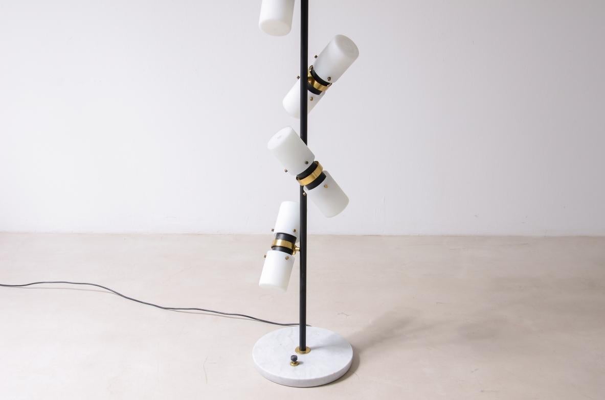Angelo Brotto Lámpara de pie rara de 12 luces siglo XX en venta