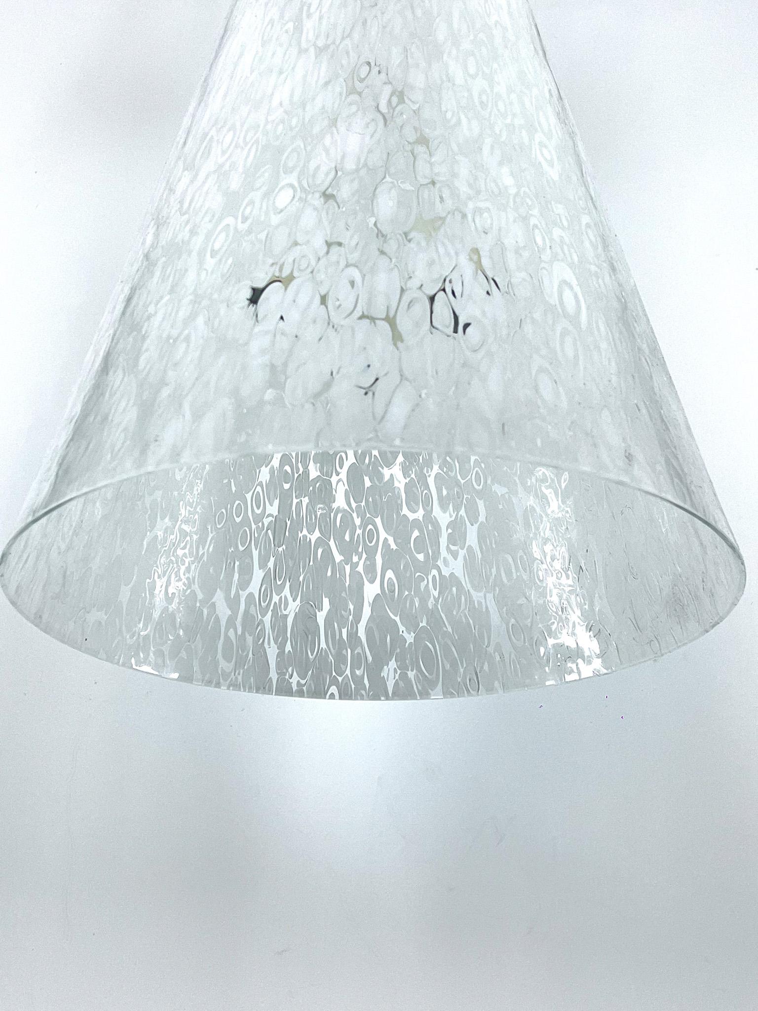 XX secolo Angelo Brotto, Raro Grande lampadario in vetro di Murano e ottone di Esperia, Italia 19 in vendita