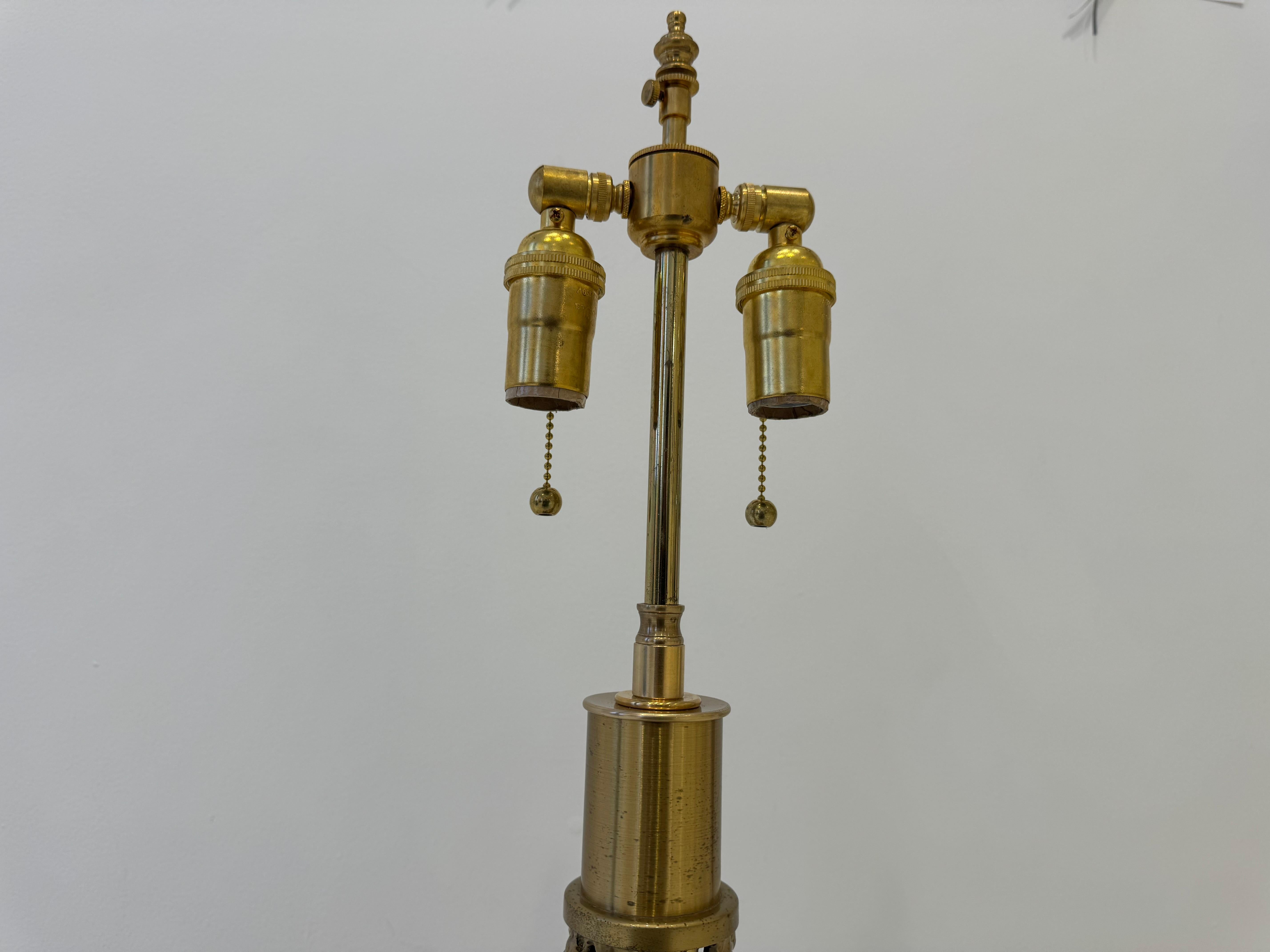 Angelo Brotto Sculptural Bronze 1970 Italian Table Lamp Mid Century For Sale 5