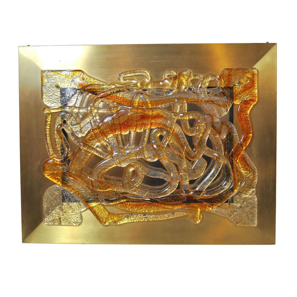 Angelo Brotto sculptural Sconce late 60s For Sale 3