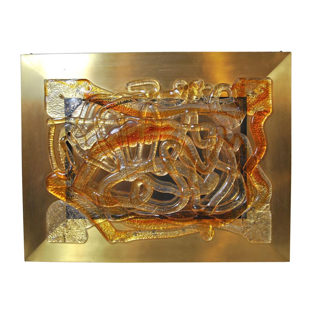 Angelo Brotto sculptural Sconce late 60s For Sale 4