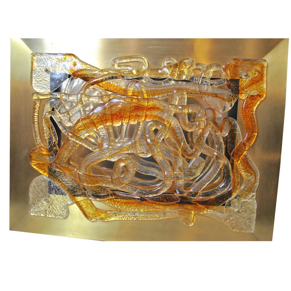 Angelo Brotto sculptural Sconce late 60s For Sale 8
