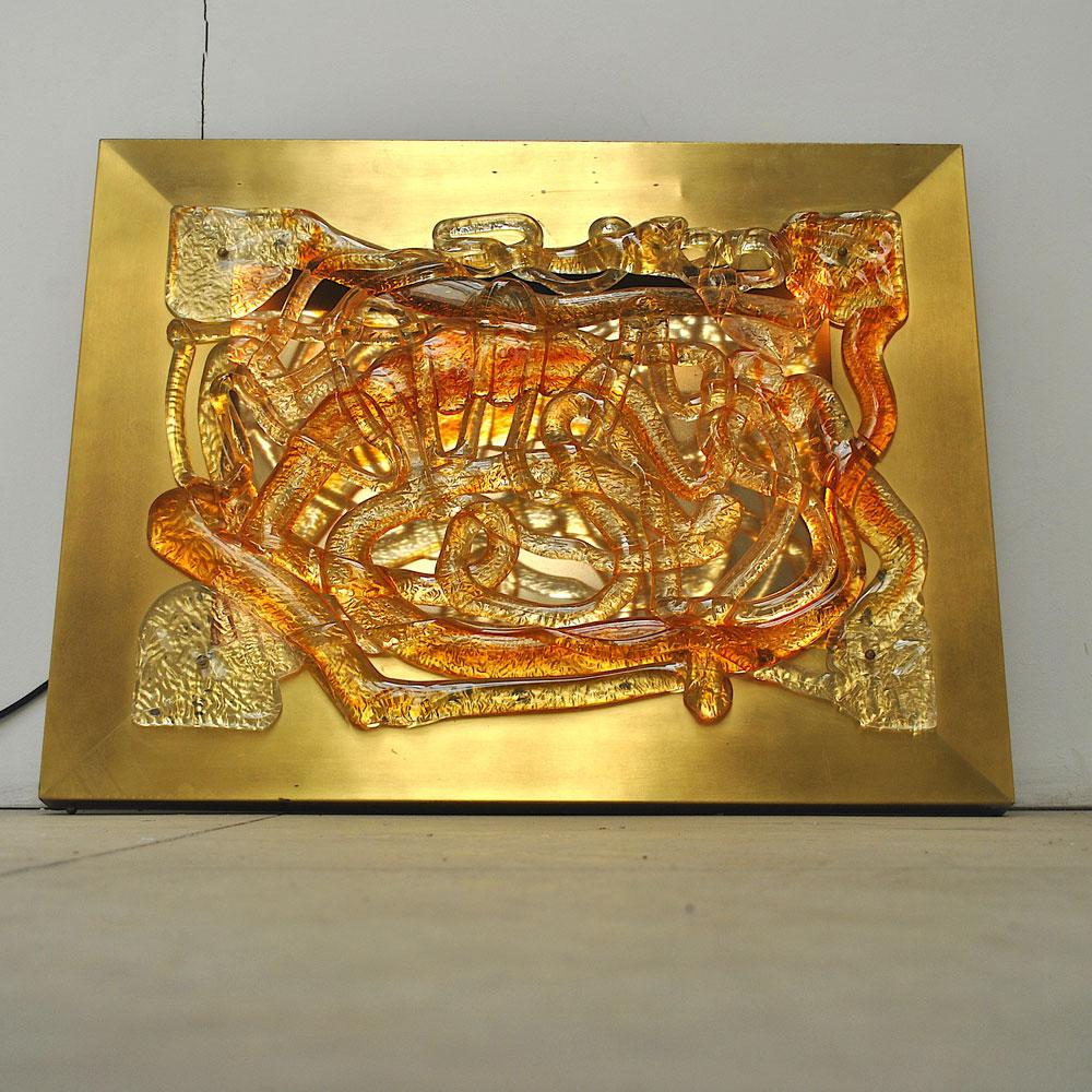 Angelo Brotto sculptural Sconce late 60s For Sale 1