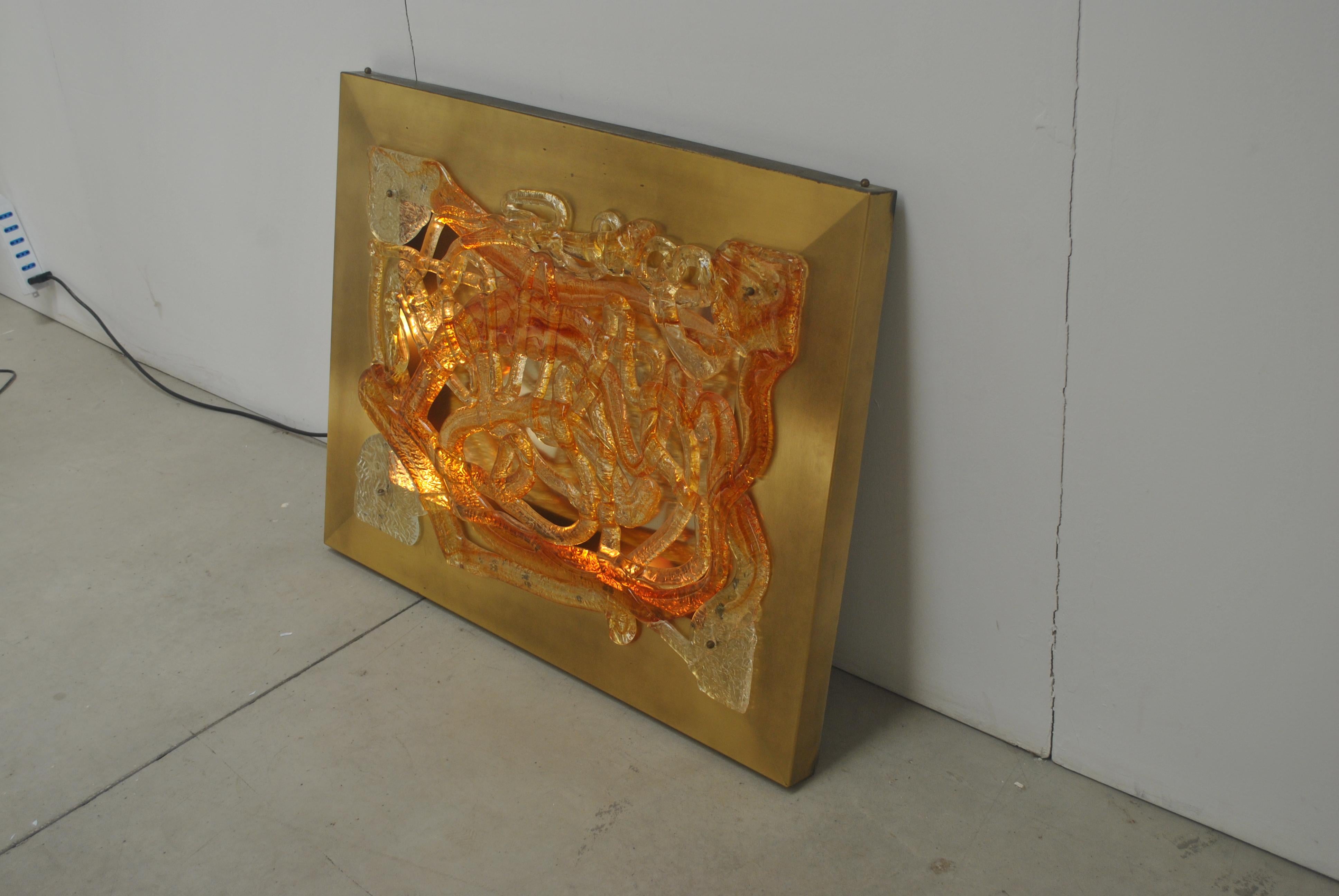 Angelo Brotto sculptural Sconce late 60s For Sale 2