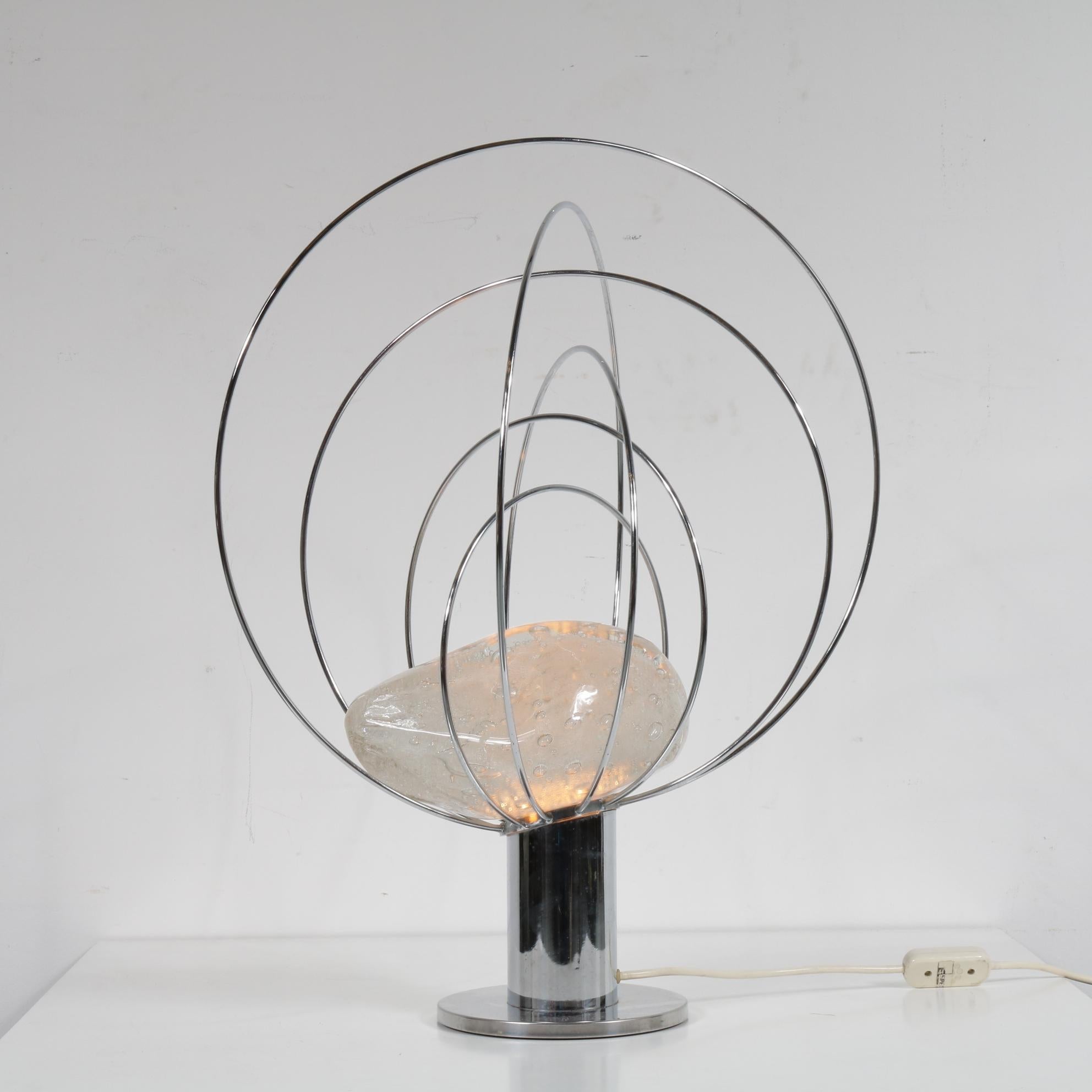 An exceptional table lamp designed by Angelo Brotto, model 