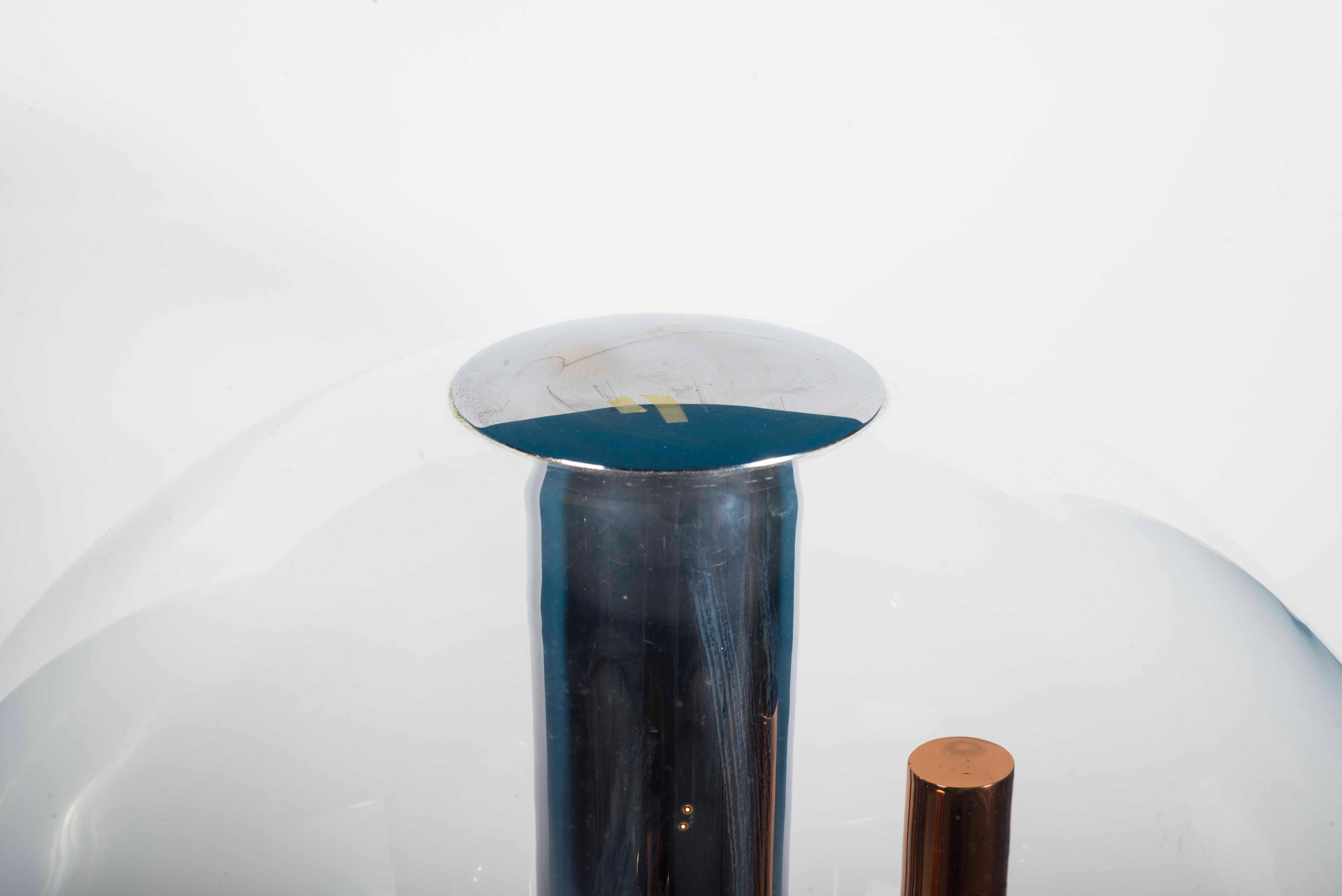 Copper Angelo Brotto Table Lamp, Italy, 1960s For Sale