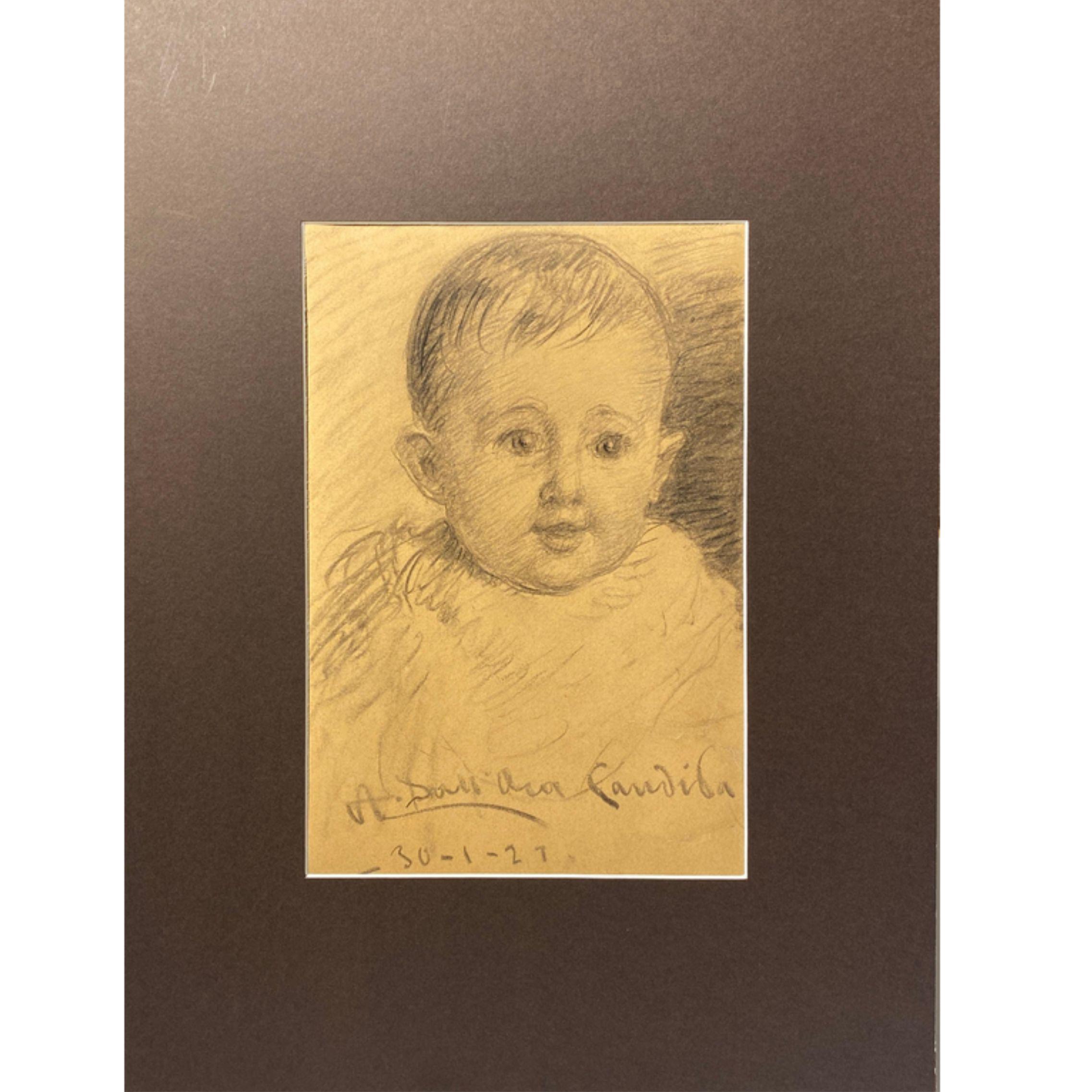 Dibujo a carboncillo de Angelo Dall'Oca Bianca que representa a un niño.

Angelo Dall'Oca Bianca nació en Verona en 1858. A pesar de una infancia difícil, desde muy joven mostró extraordinarias cualidades artísticas. Alumno de Napoleón Nanis en la