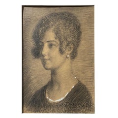 Portrait of a woman by Angelo Dall'Oca Bianca, 1920
