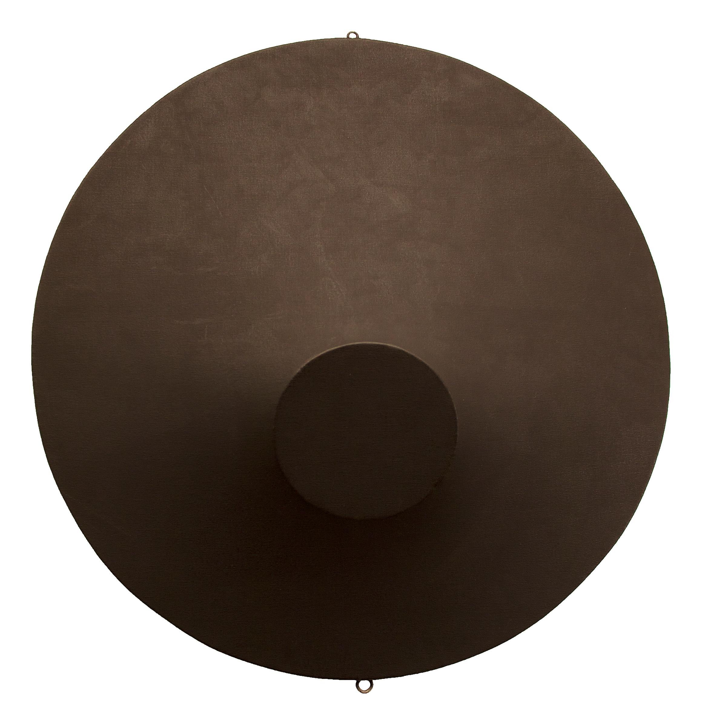 Mobile noir sur noir Peinture acrylique toile 3-D, mobile à suspendre - Painting de Angelo Di Benedetto