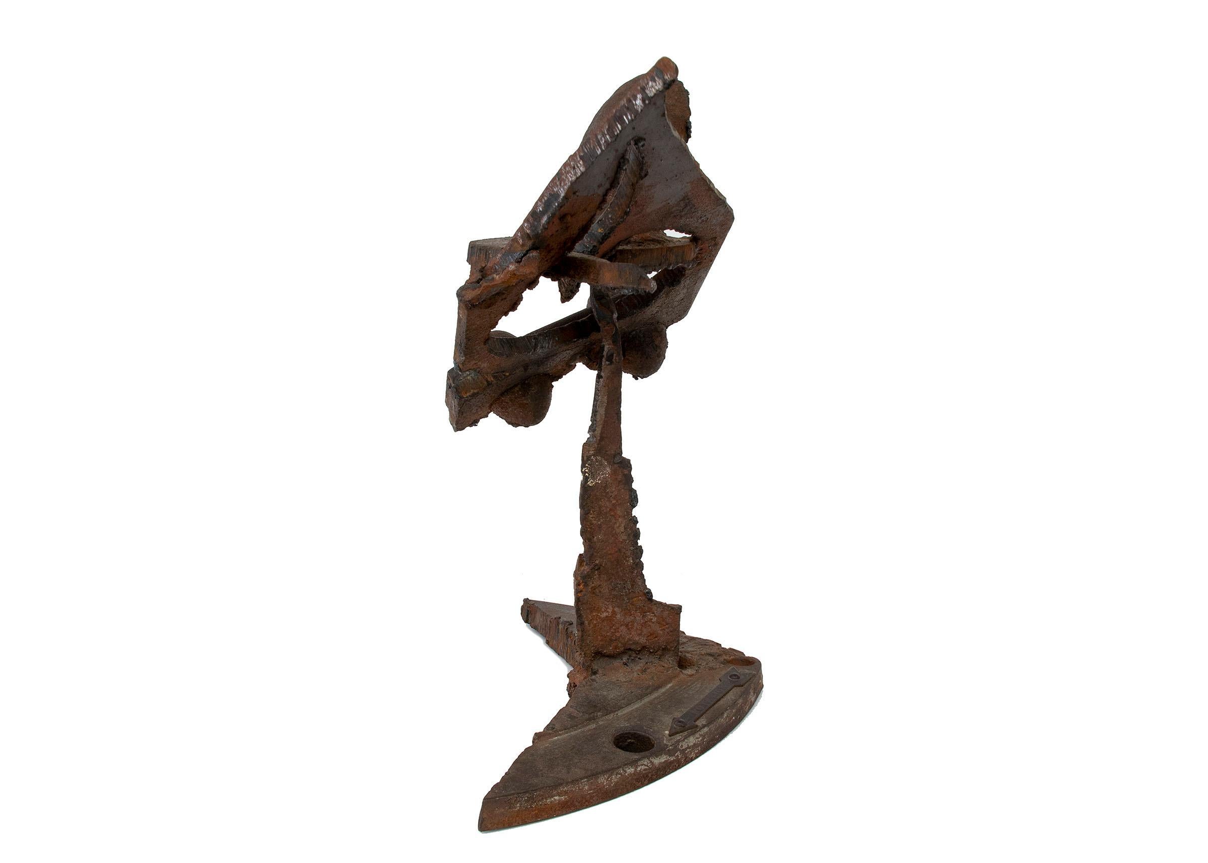 Sculpture amricaine moderne abstraite en mtal, sculpture de table moderne du milieu du sicle dernier en vente 2