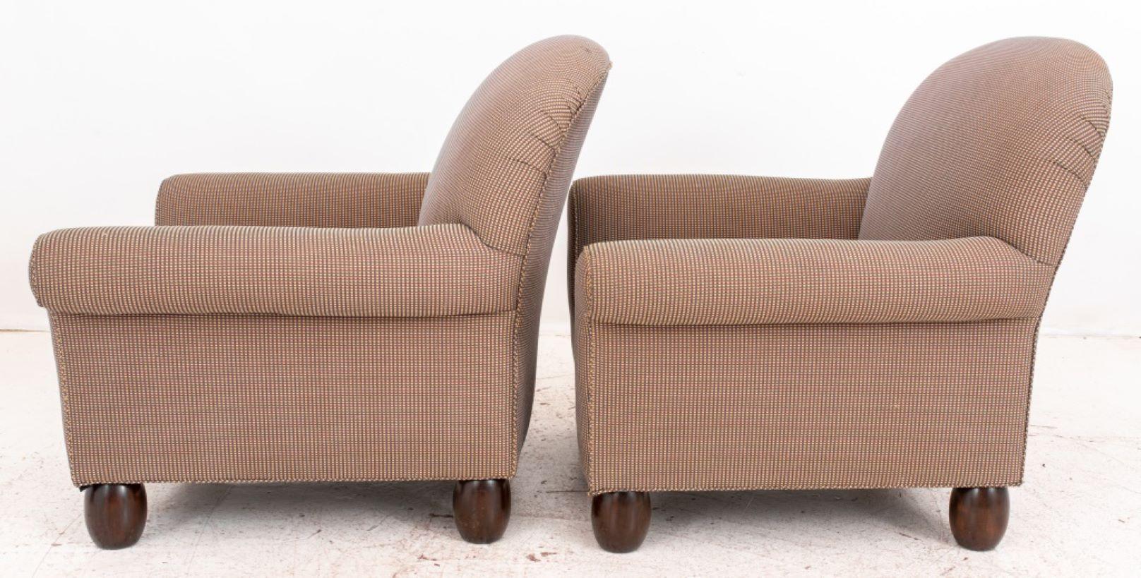 20th Century Angelo Donghia Style Club Chairs, 2 For Sale