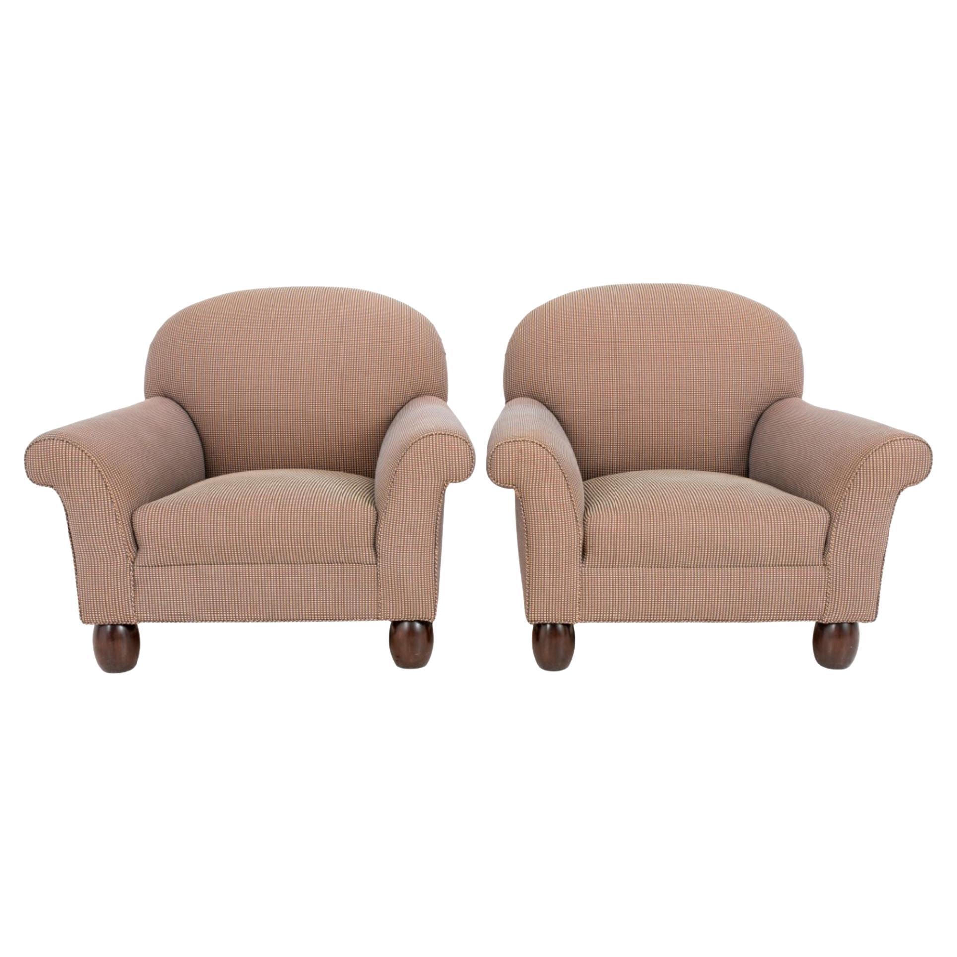 Angelo Donghia Style Club Chairs, 2 For Sale