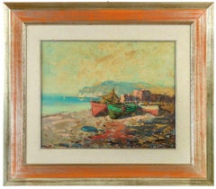 Paesaggio - Olio su tavola di Angelo Favelli - Fine XX secolo