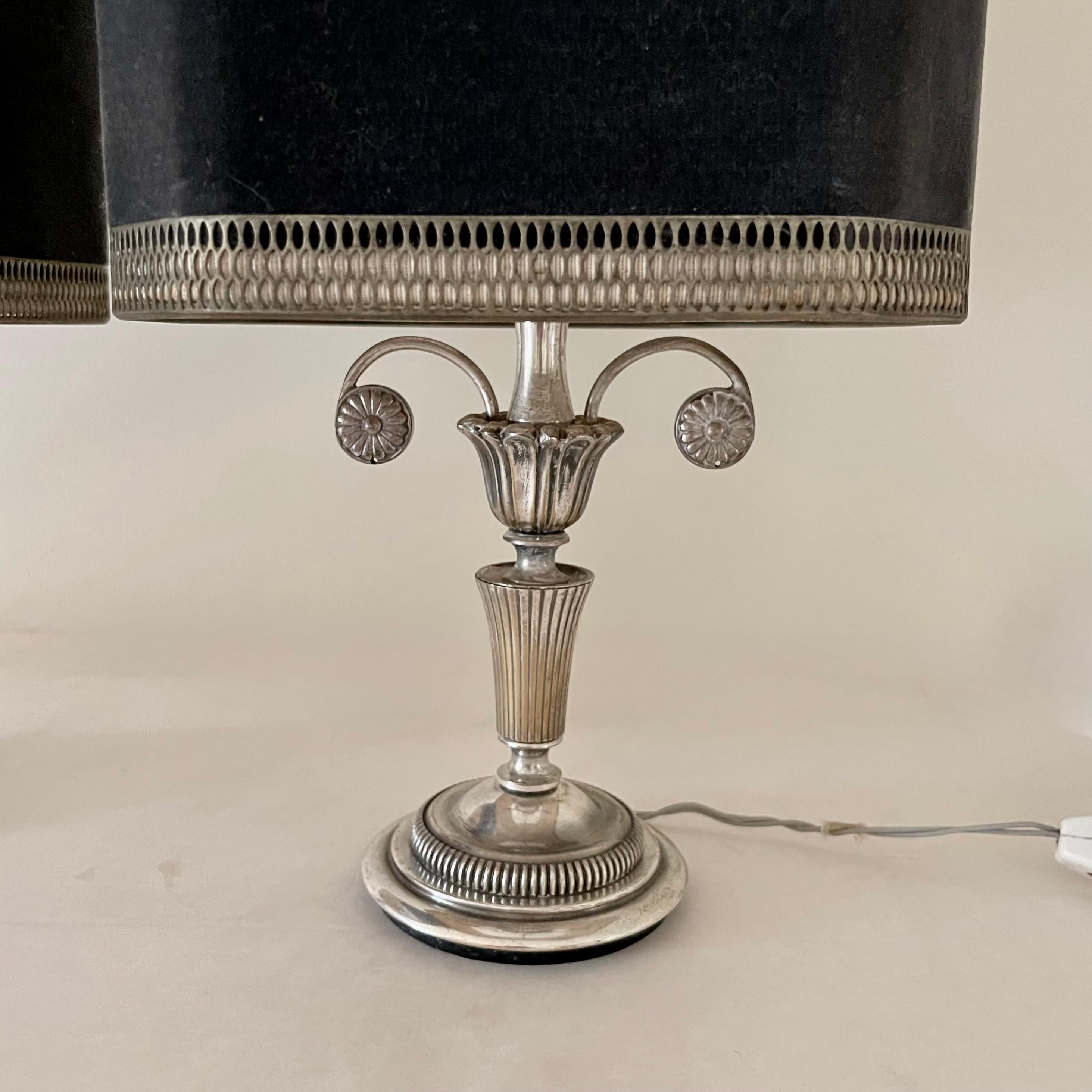 Mid-Century Modern Gaetano Sciolari (1927-1994) Early Pair of Table Lamps Stamped For Sale