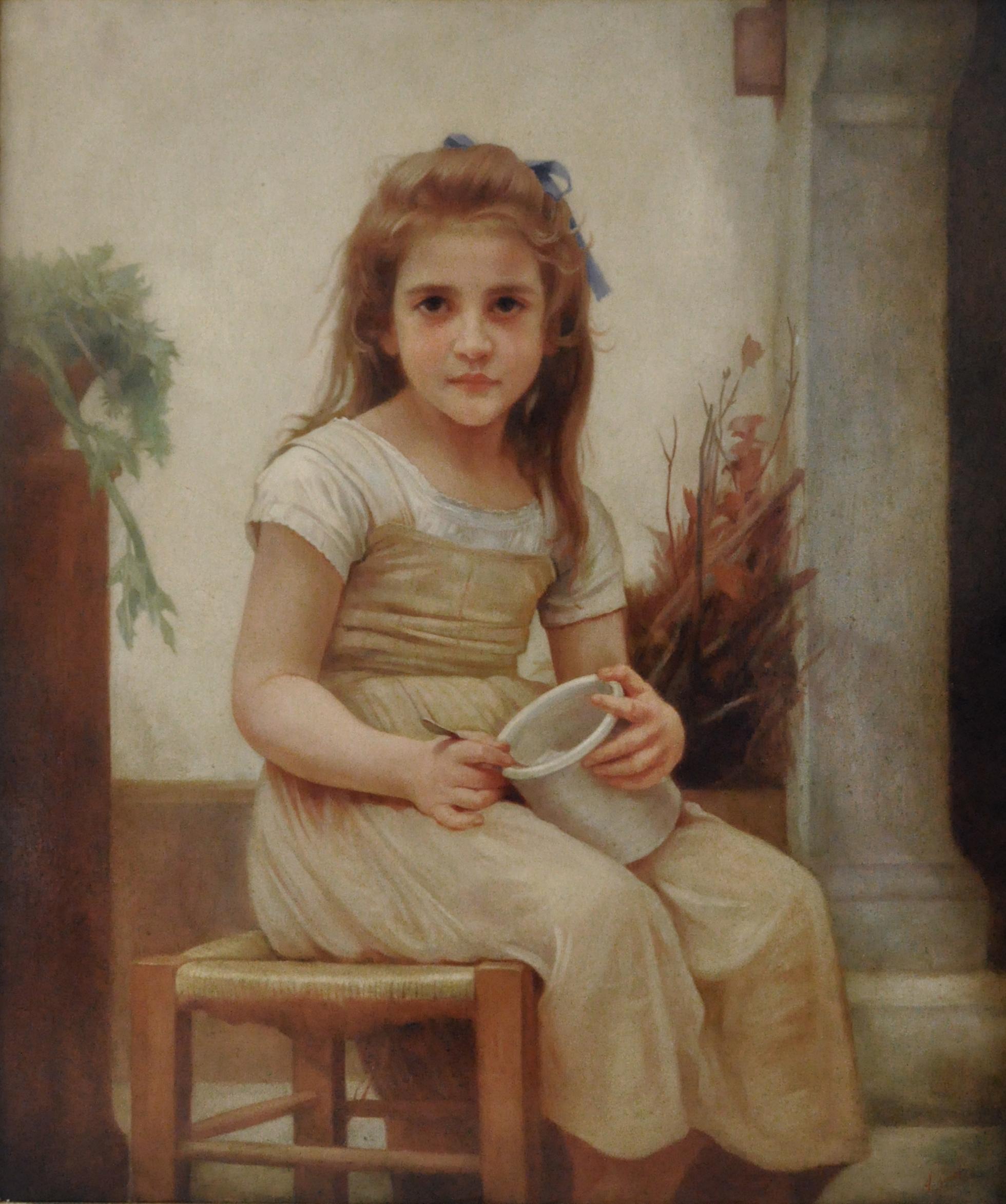 CHILD- Angelo Granati - Italie - Peinture figurative à l'huile sur toile en vente 1