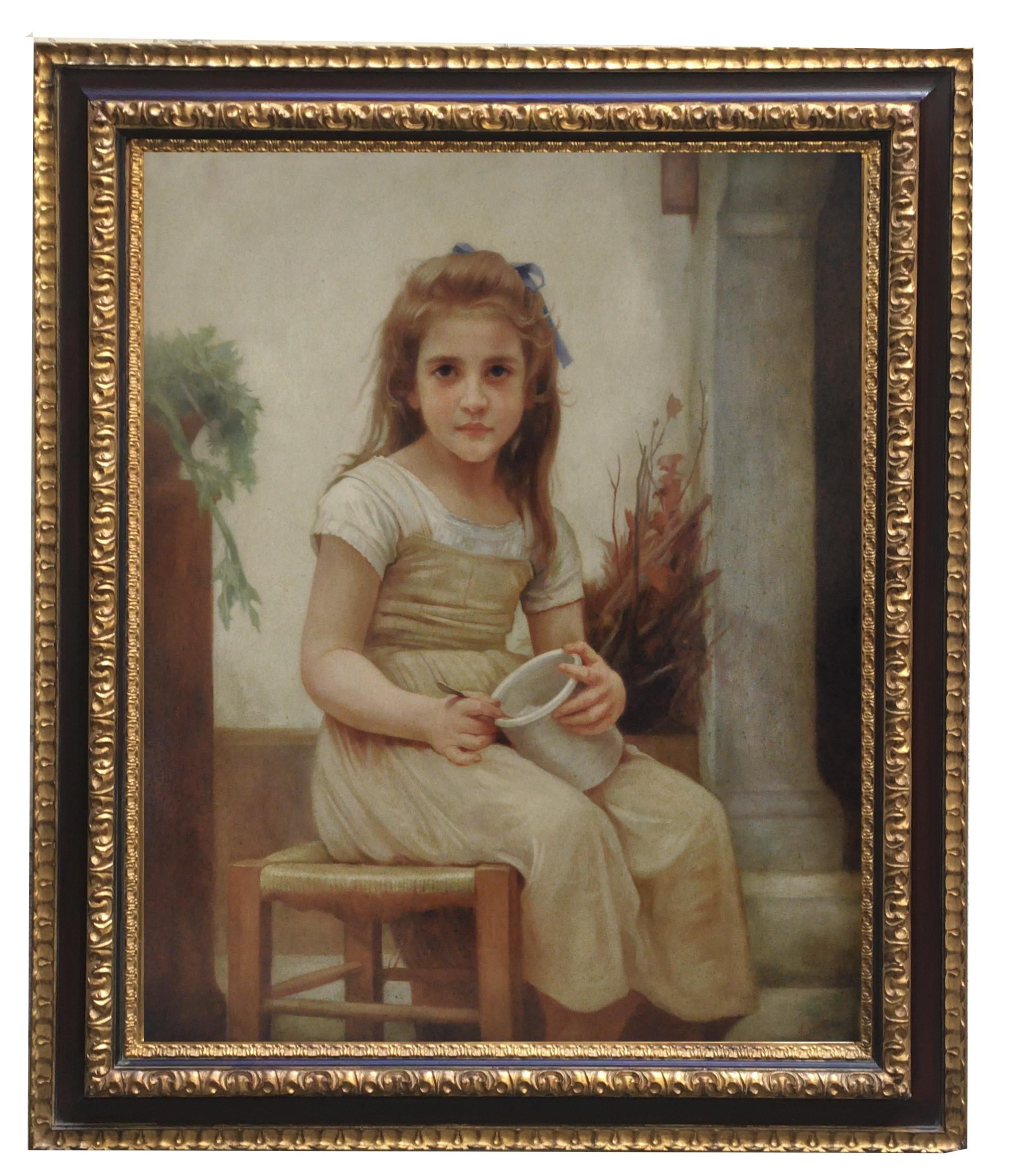CHILD- Angelo Granati - Italie - Peinture figurative à l'huile sur toile en vente 7