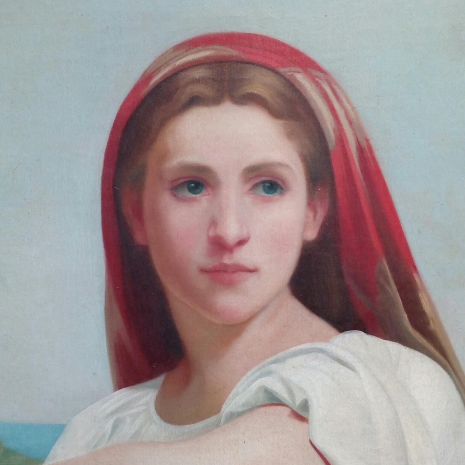 COUNTRY GIRL-  Angelo Granati - Pintura figurativa al óleo sobre lienzo en venta 4