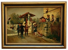 SERENADE - Angelo Granati - Quadro figurativo italiano olio su tela
