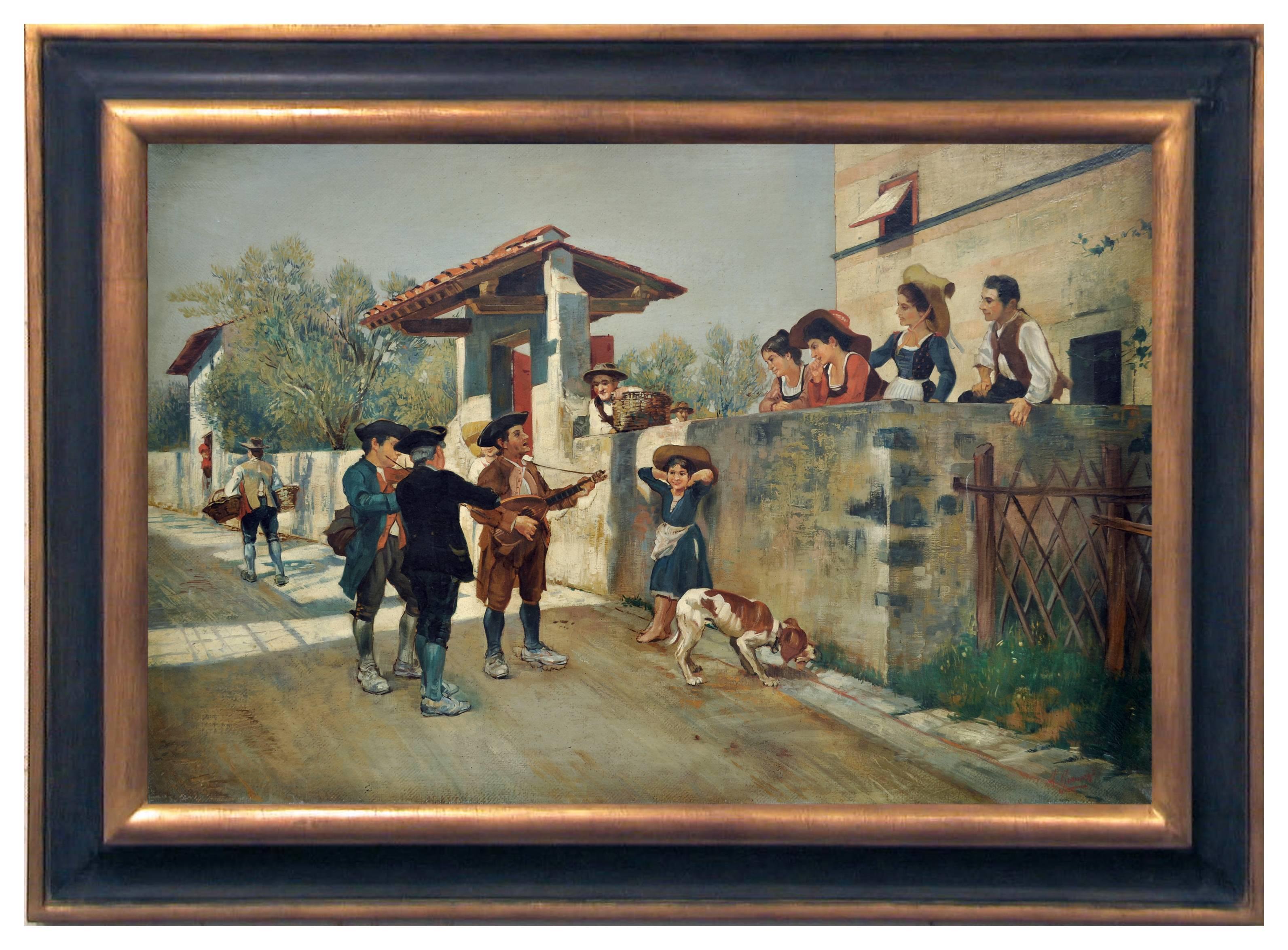 Angelo Granati - CHIMPANZEE - Italian animal oil on canvas painting ...