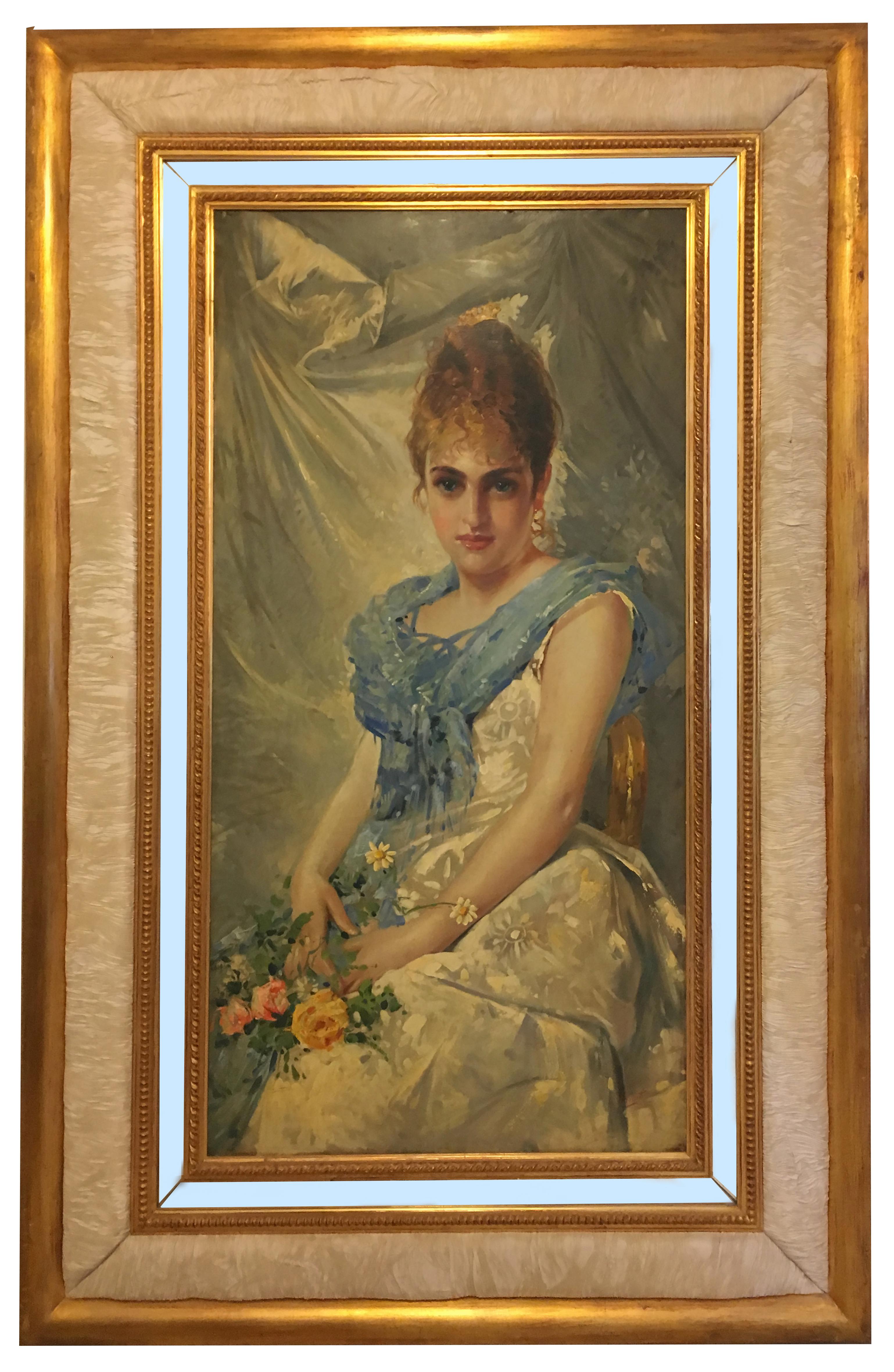 BELLEZA DE LA PRIMAVERA - Angelo Granati - Oirtrair de Pintura al óleo sobre lienzo