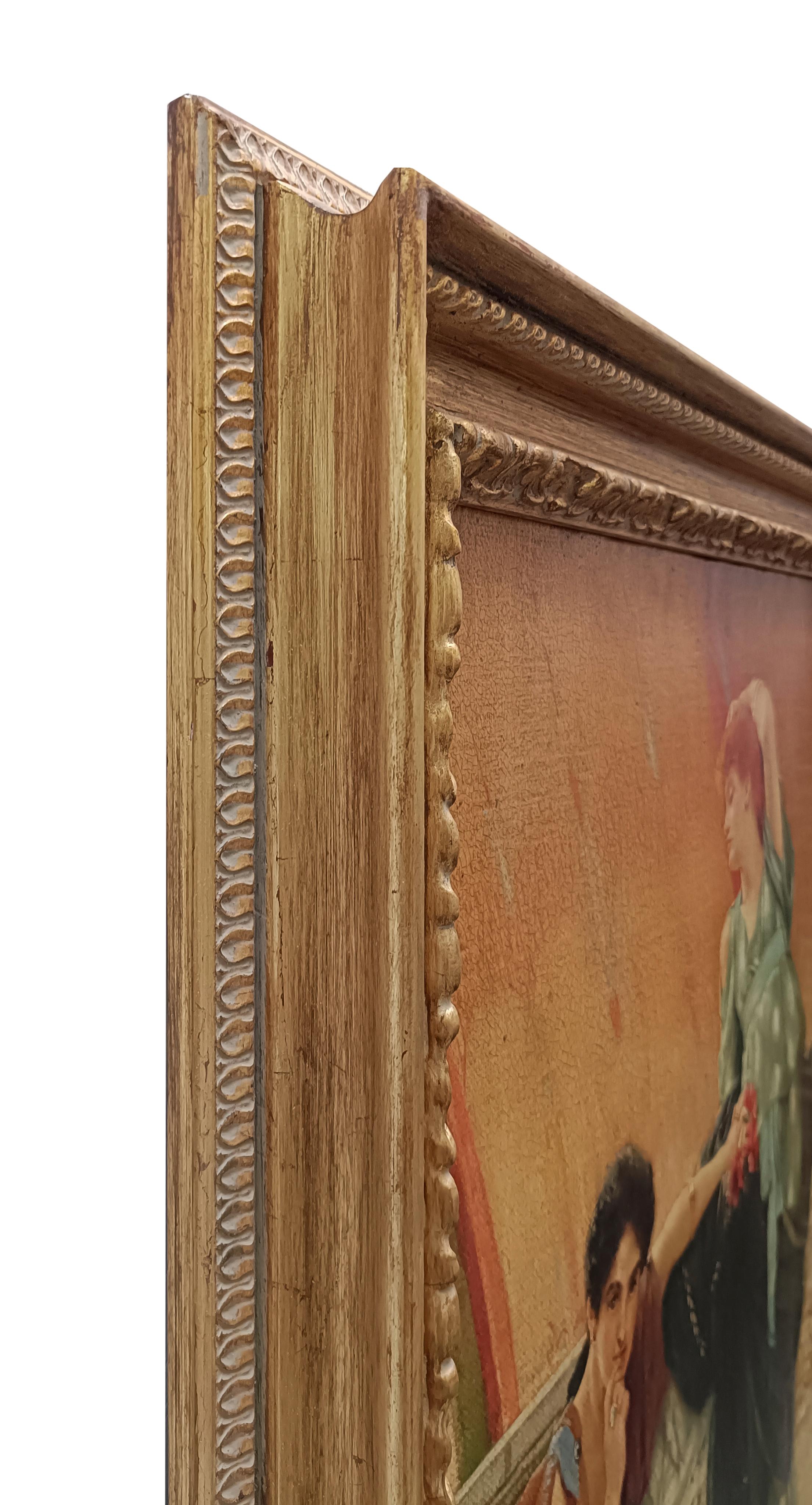 RIVALES INCONSCIENTES- Angelo Granati -  Italia Óleo sobre lienzo en venta 10