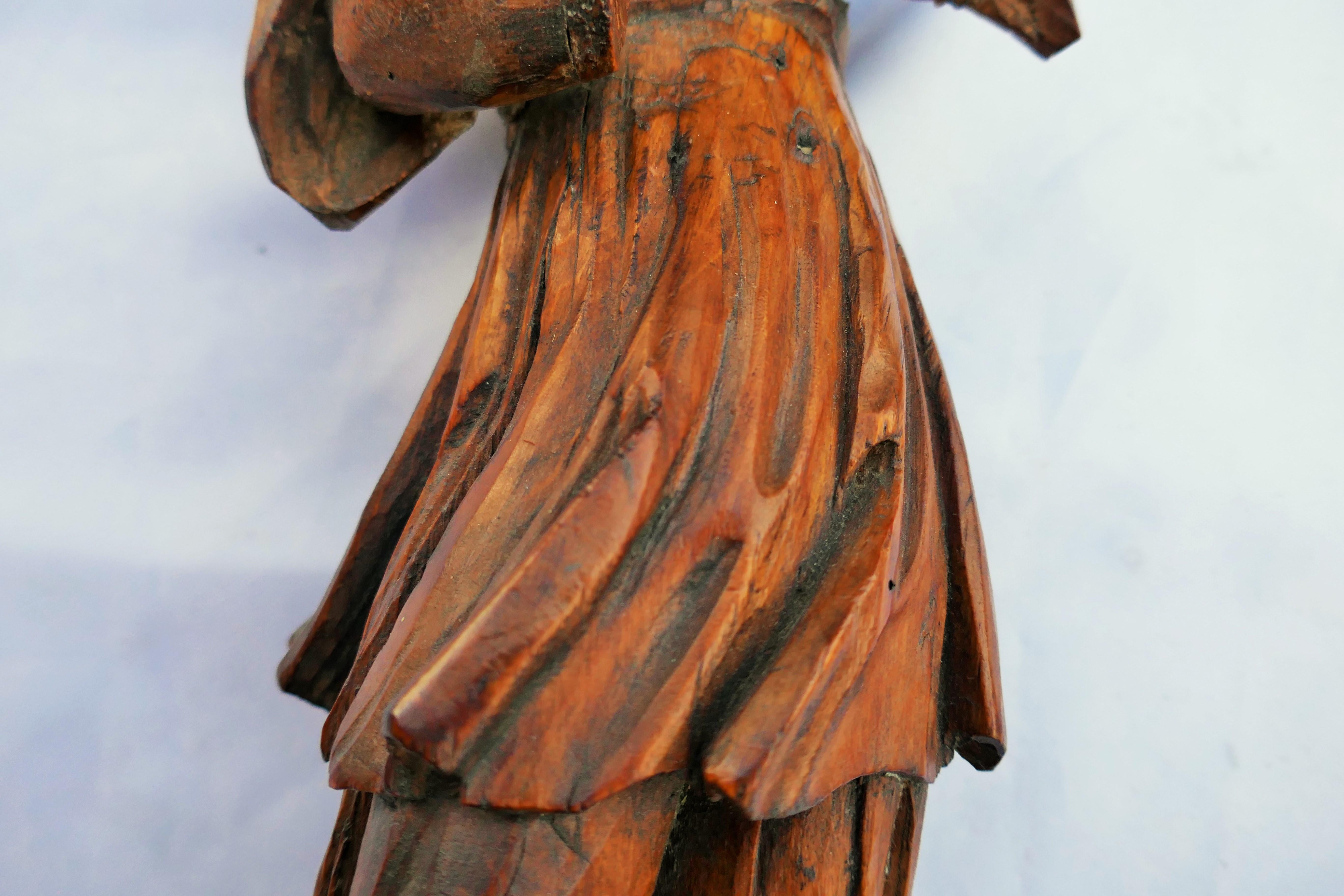 17th Century Wooden angel possible French Rococo For Sale