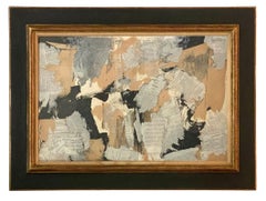 Vintage 1961 Exceptional Abstract Collage by Artist Angelo Ippolito