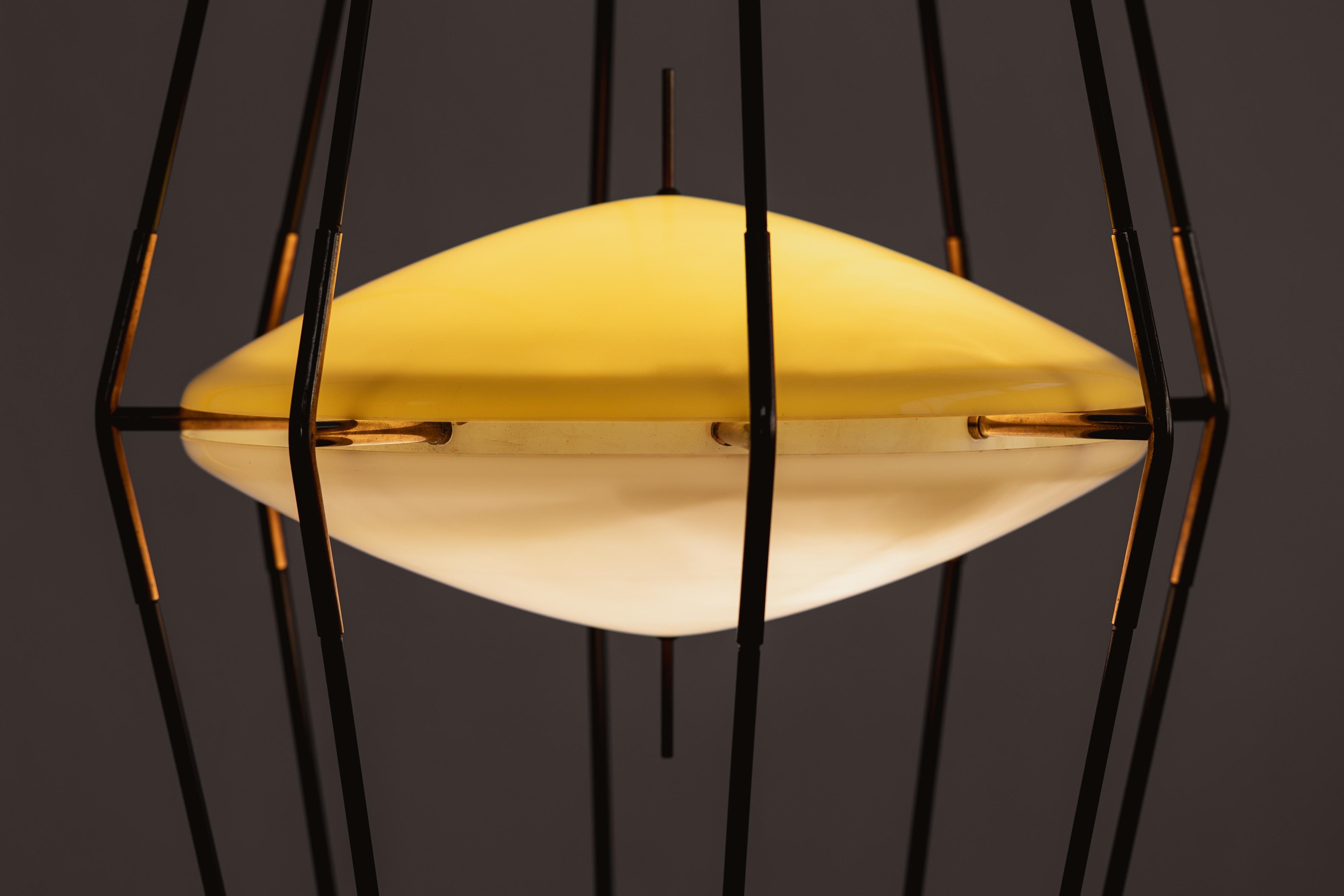 Angelo Lelii 12628 “Siluro” Floor Lamp for Arredoluce, Italy, 1957 In Good Condition For Sale In Lonigo, Veneto