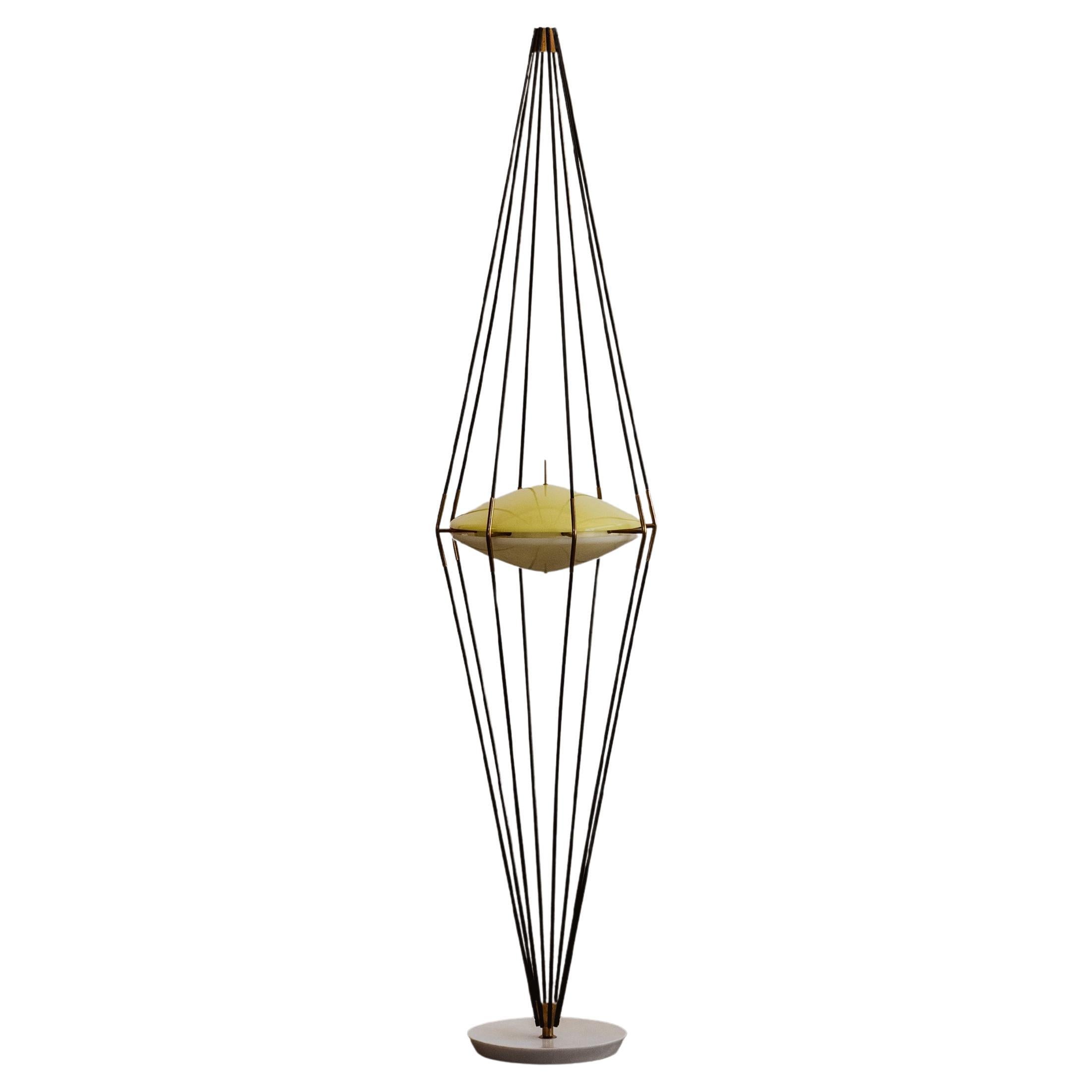 Angelo Lelii 12628 “Siluro” Floor Lamp for Arredoluce, Italy, 1957 For Sale