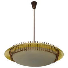 Angelo Lelii "12697" Ceiling Lamp for Arredoluce, 1958