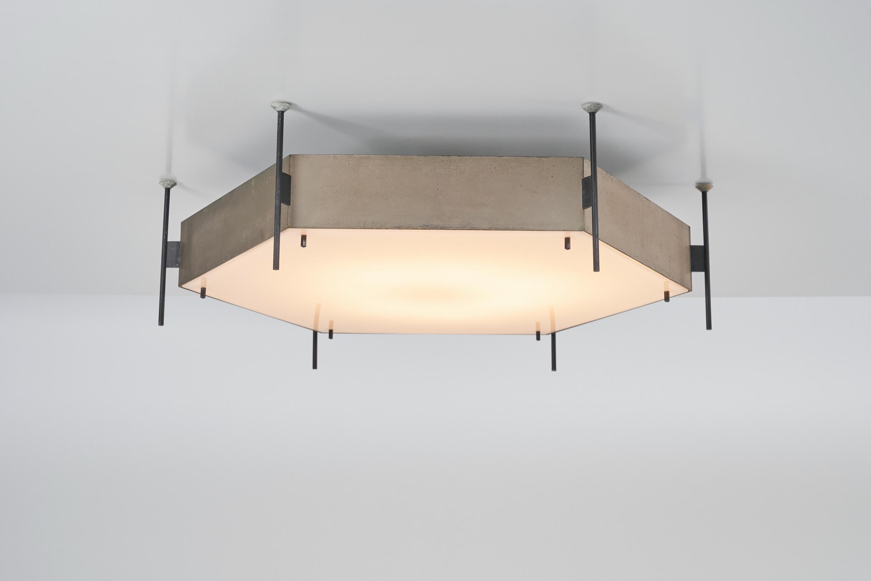 Angelo Lelii 12712 ceiling lamps Arredoluce Italy 1958 For Sale 4