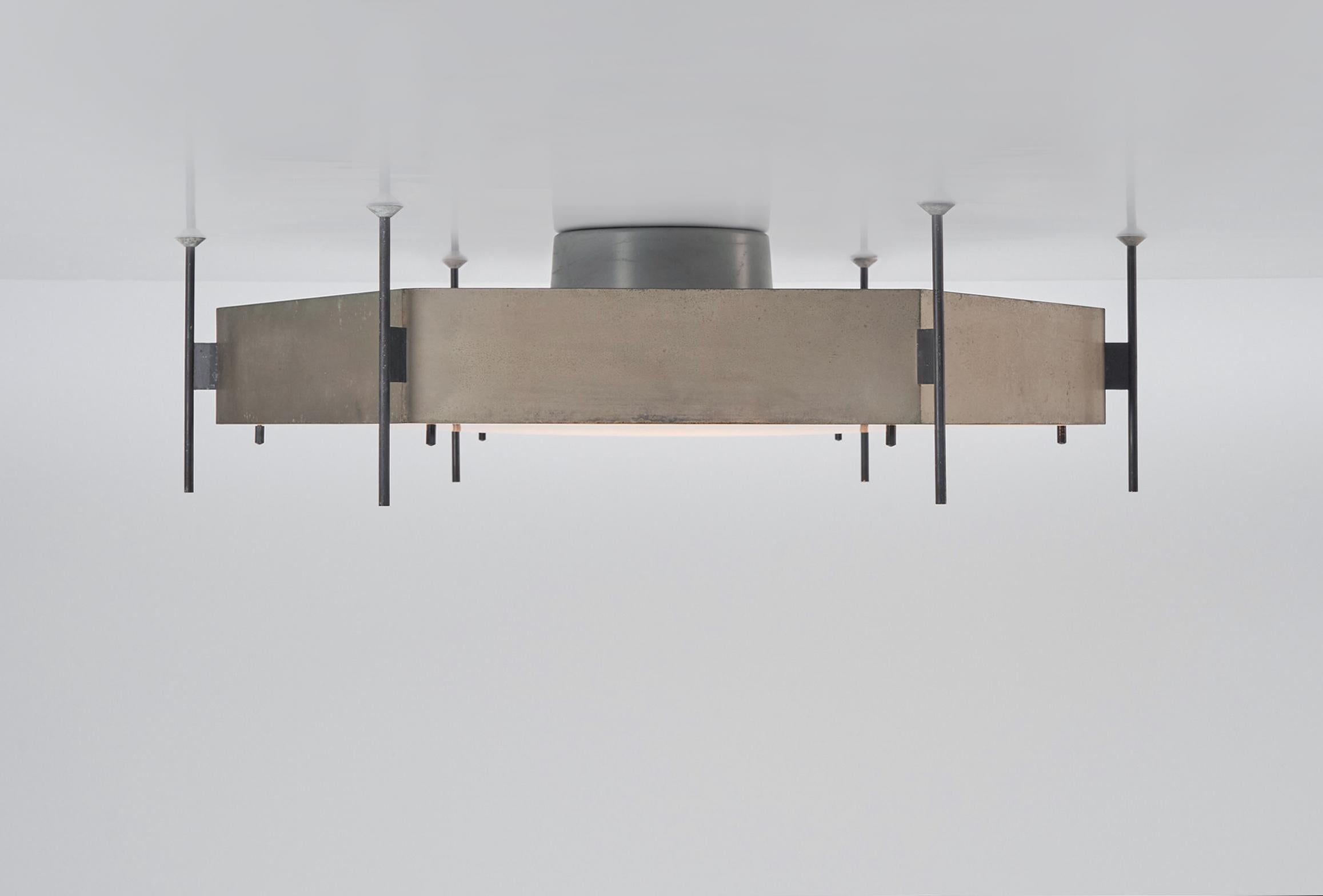 Angelo Lelii 12712 ceiling lamps Arredoluce Italy 1958 For Sale 7