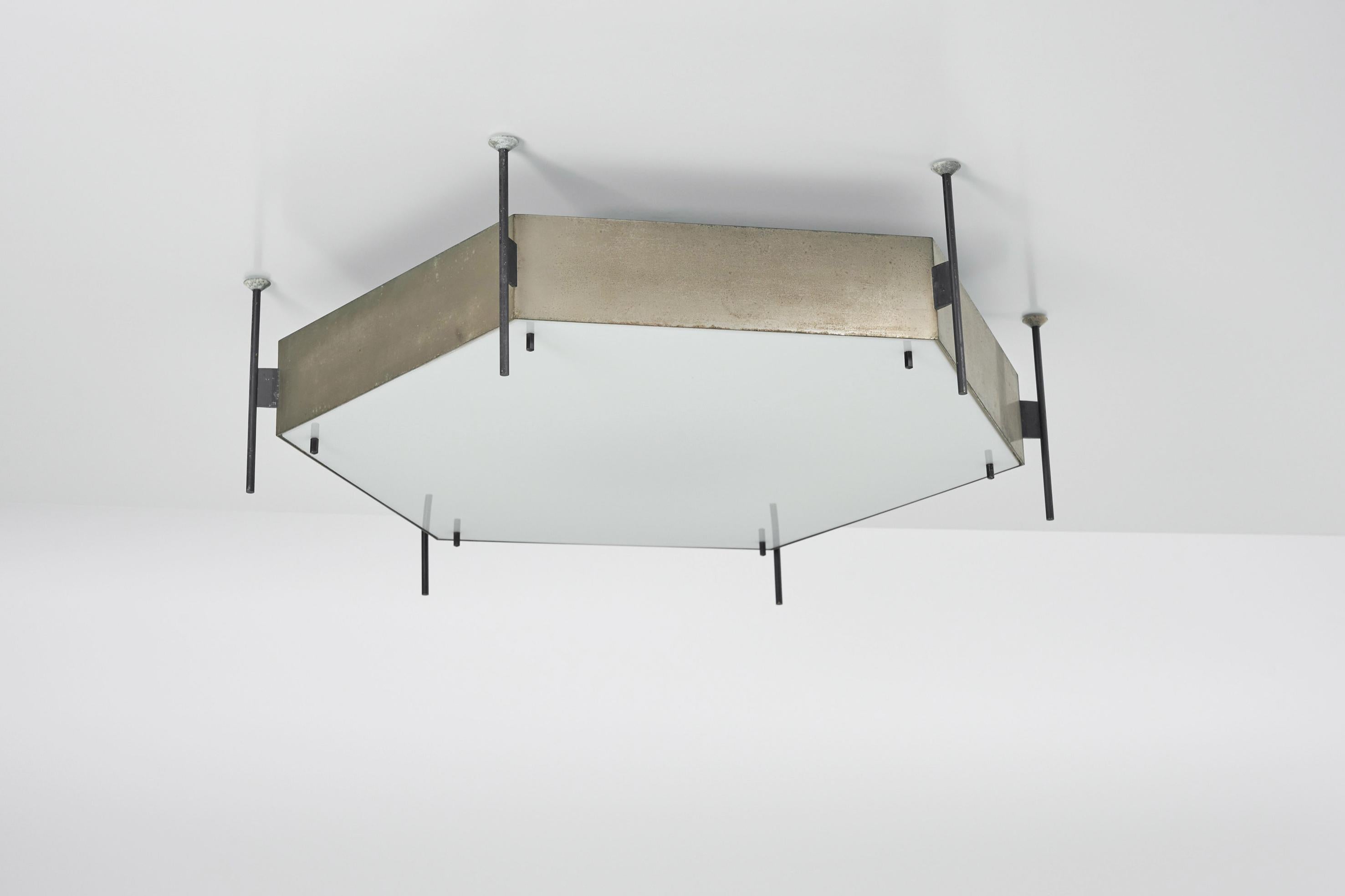 Angelo Lelii 12712 ceiling lamps Arredoluce Italy 1958 For Sale 9