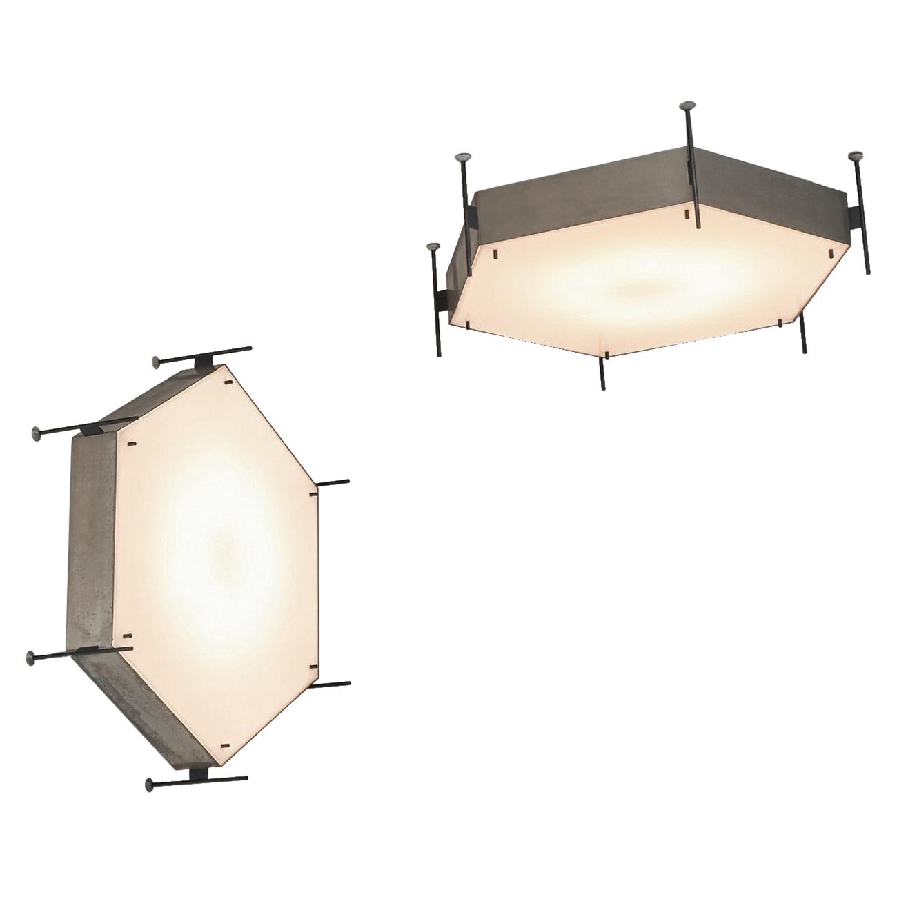 Angelo Lelii 12712 ceiling lamps Arredoluce Italy 1958