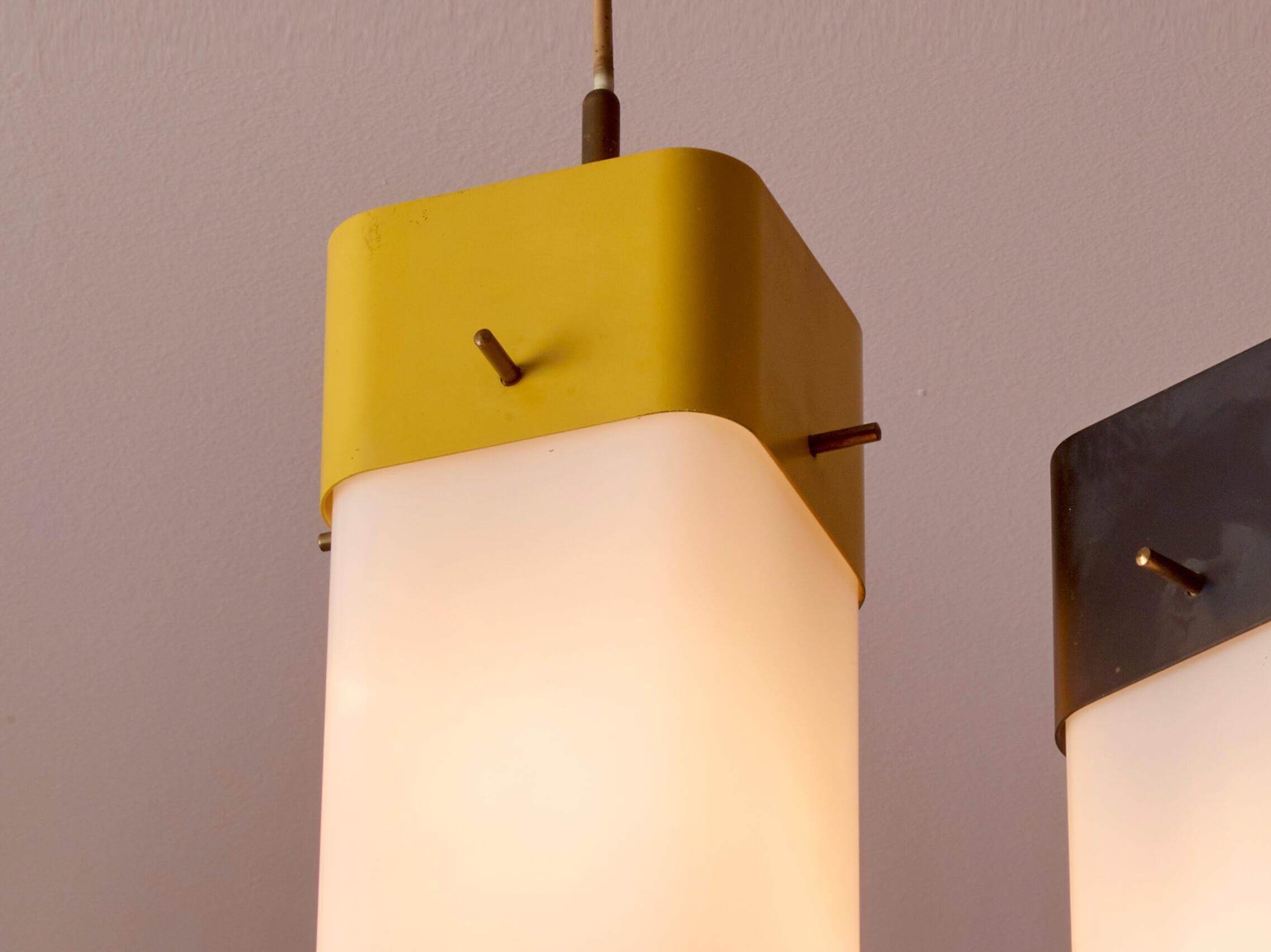 Mid-20th Century Angelo Lelii adjustable two-light chandelier for Arredoluce, Italy, 1957 For Sale