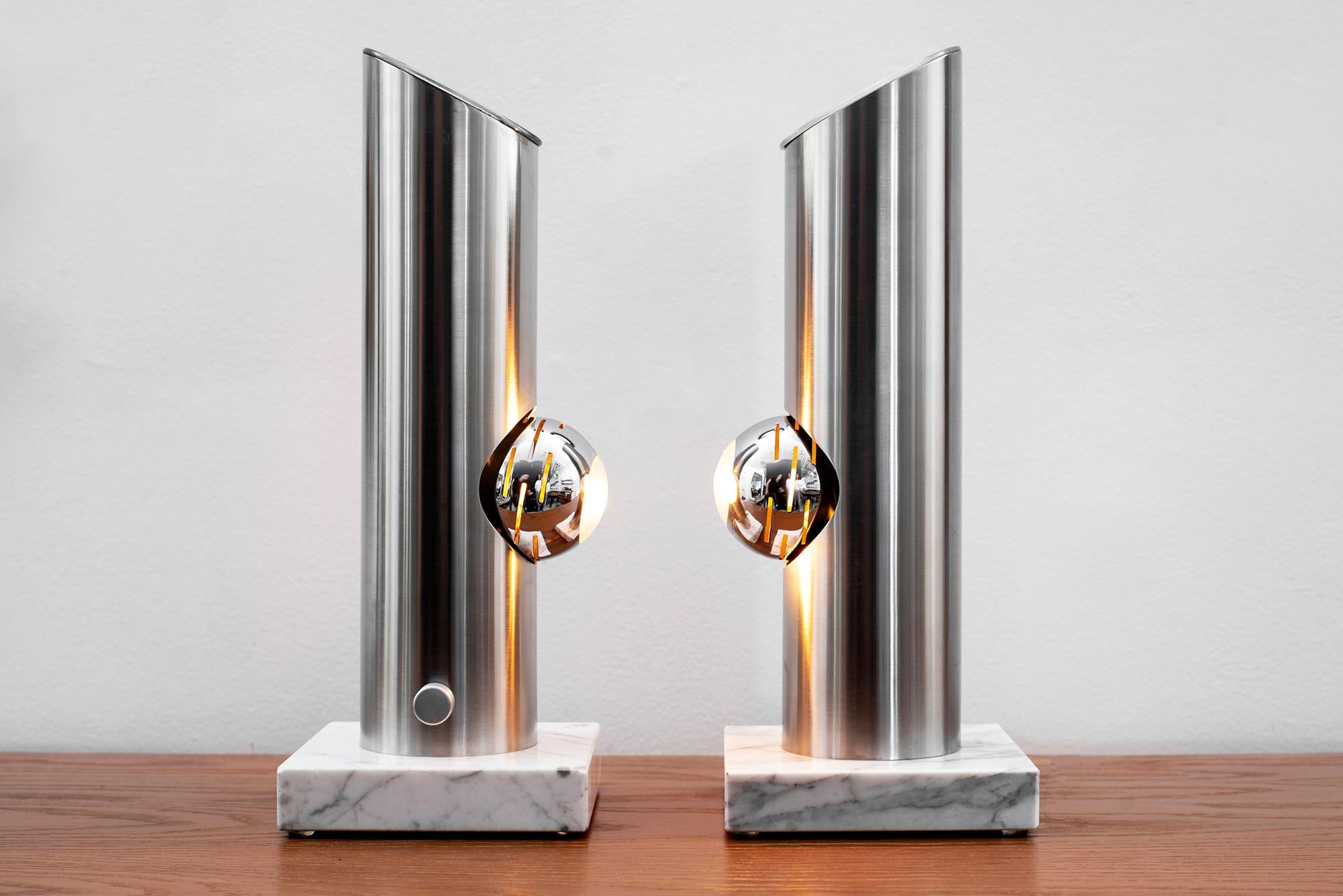 Angelo Lelii Attributed Table Lamps In Good Condition In Beverly Hills, CA