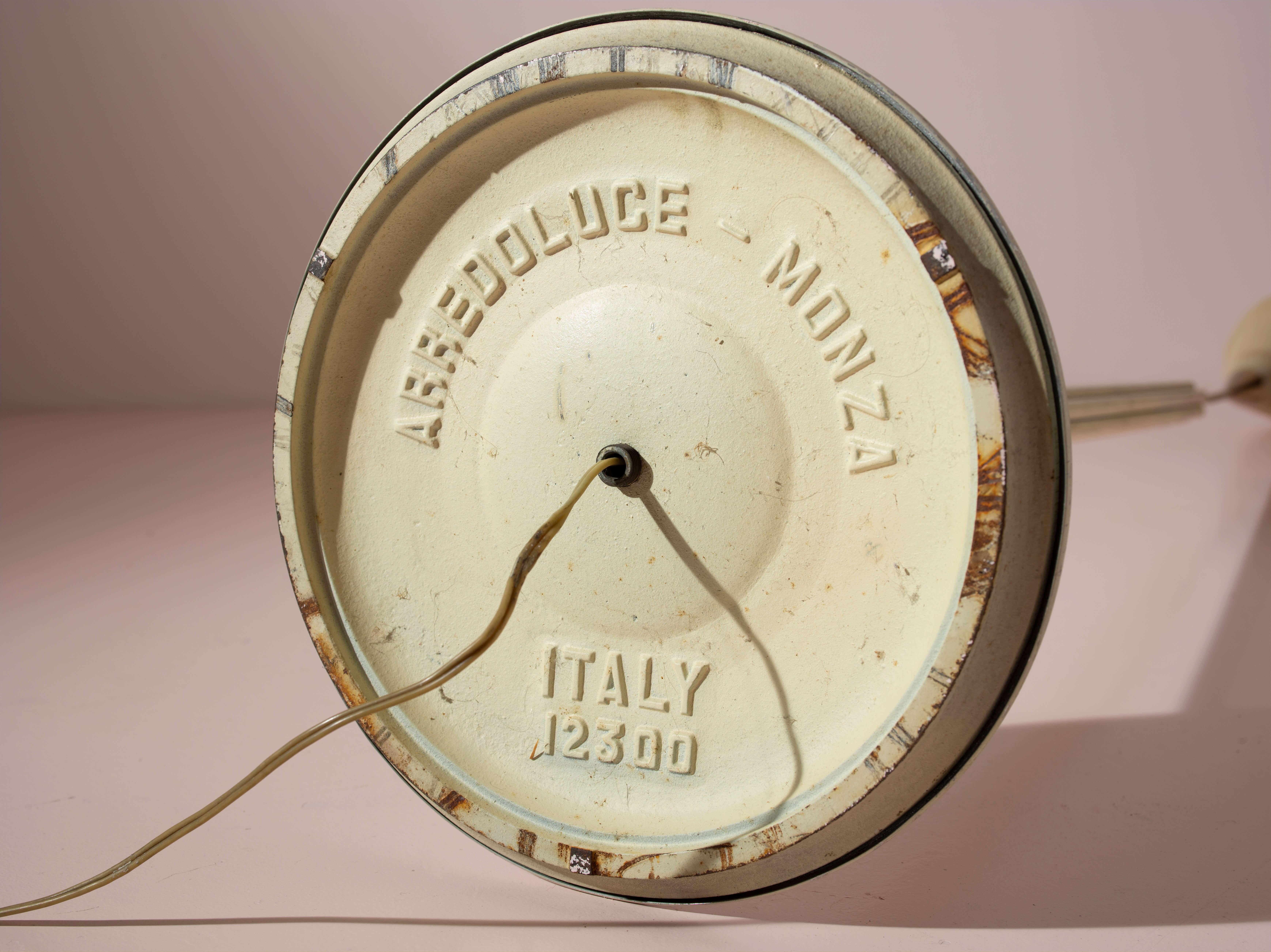 Angelo Lelii brass and metal floor lamp model 12383 by Arredoluce, Italy, 1950s For Sale 1