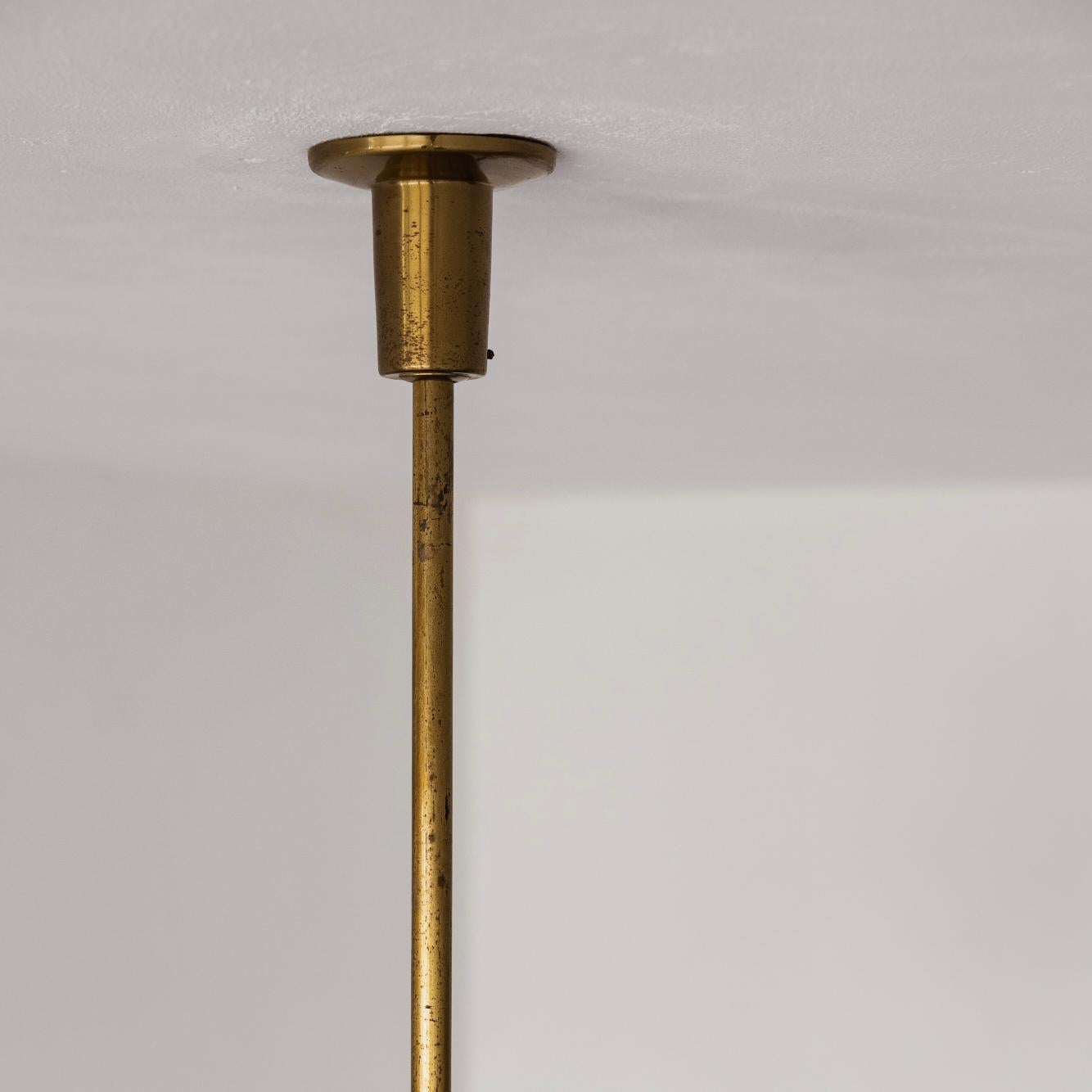 Ottone Lampadario in ottone di Angelo Lelii per Arredoluce, 1950 in vendita